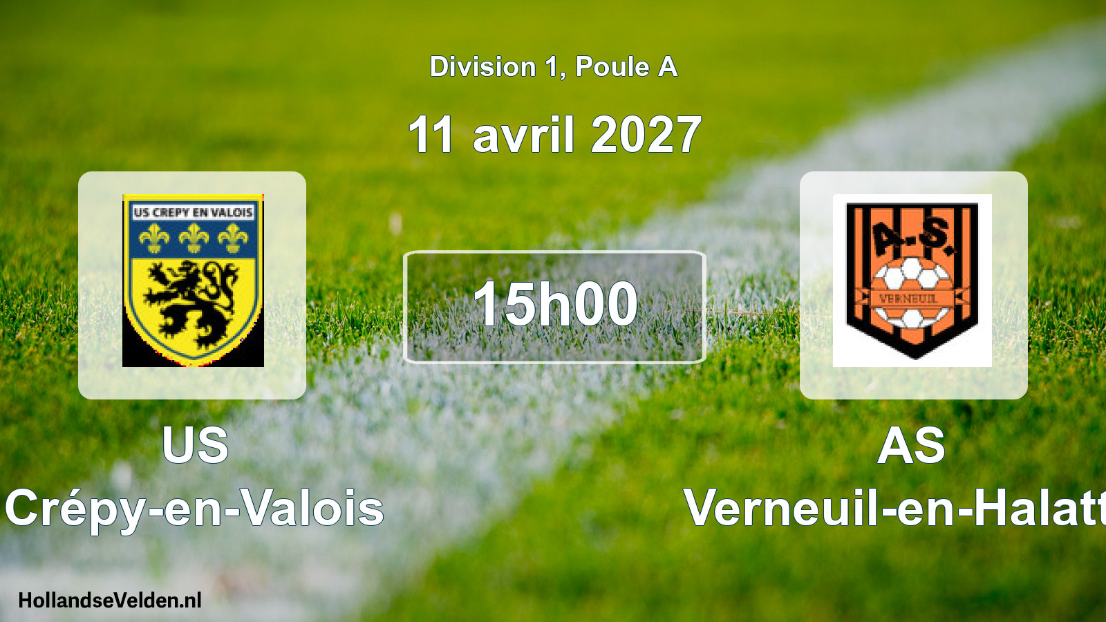 Scheduled Match: US Crépy-en-Valois - AS Verneuil-en-Halatte (11 April 2027)
