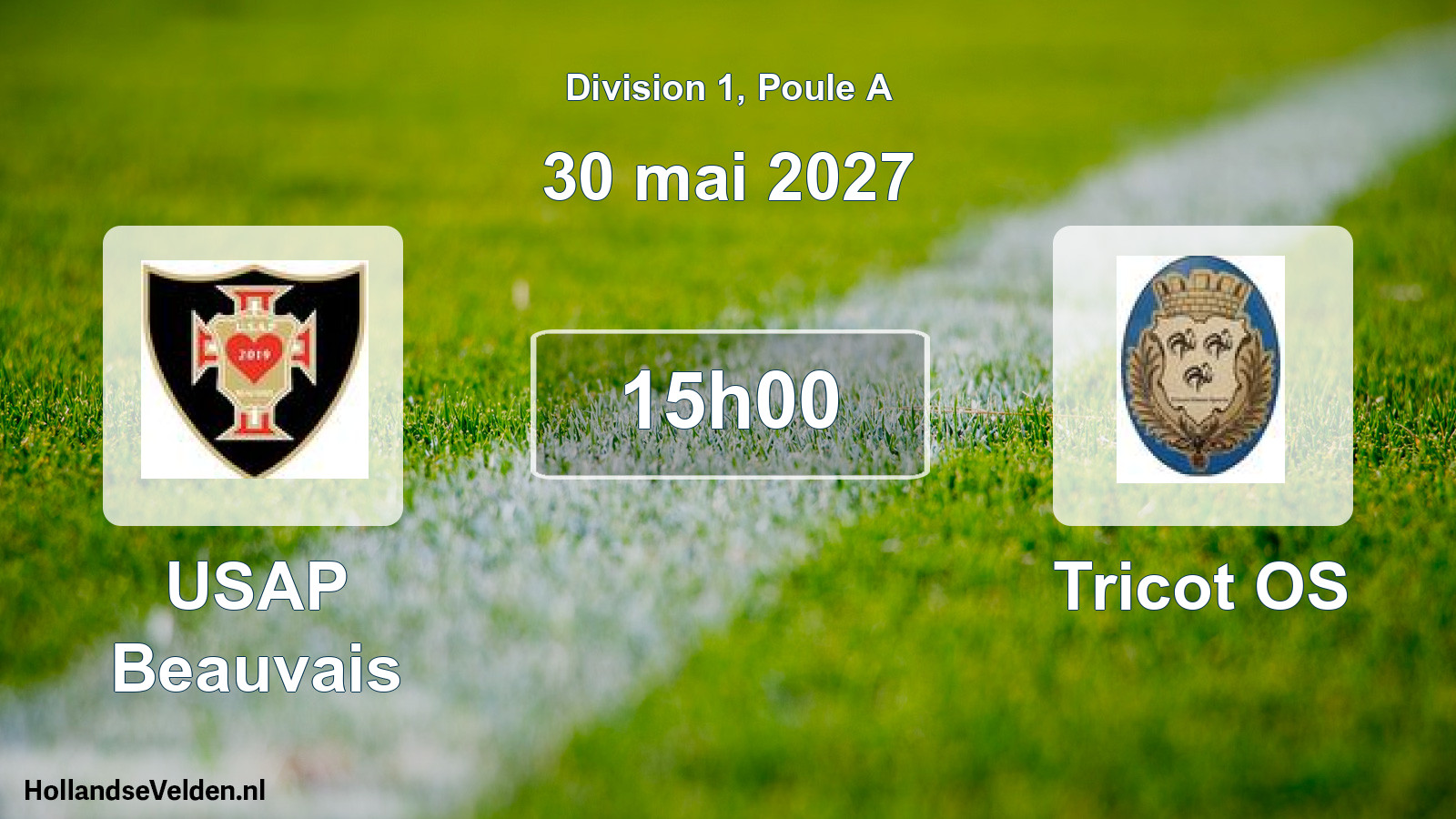 Geplande wedstrijd: USAP Beauvais - Tricot OS (30 mei 2027)