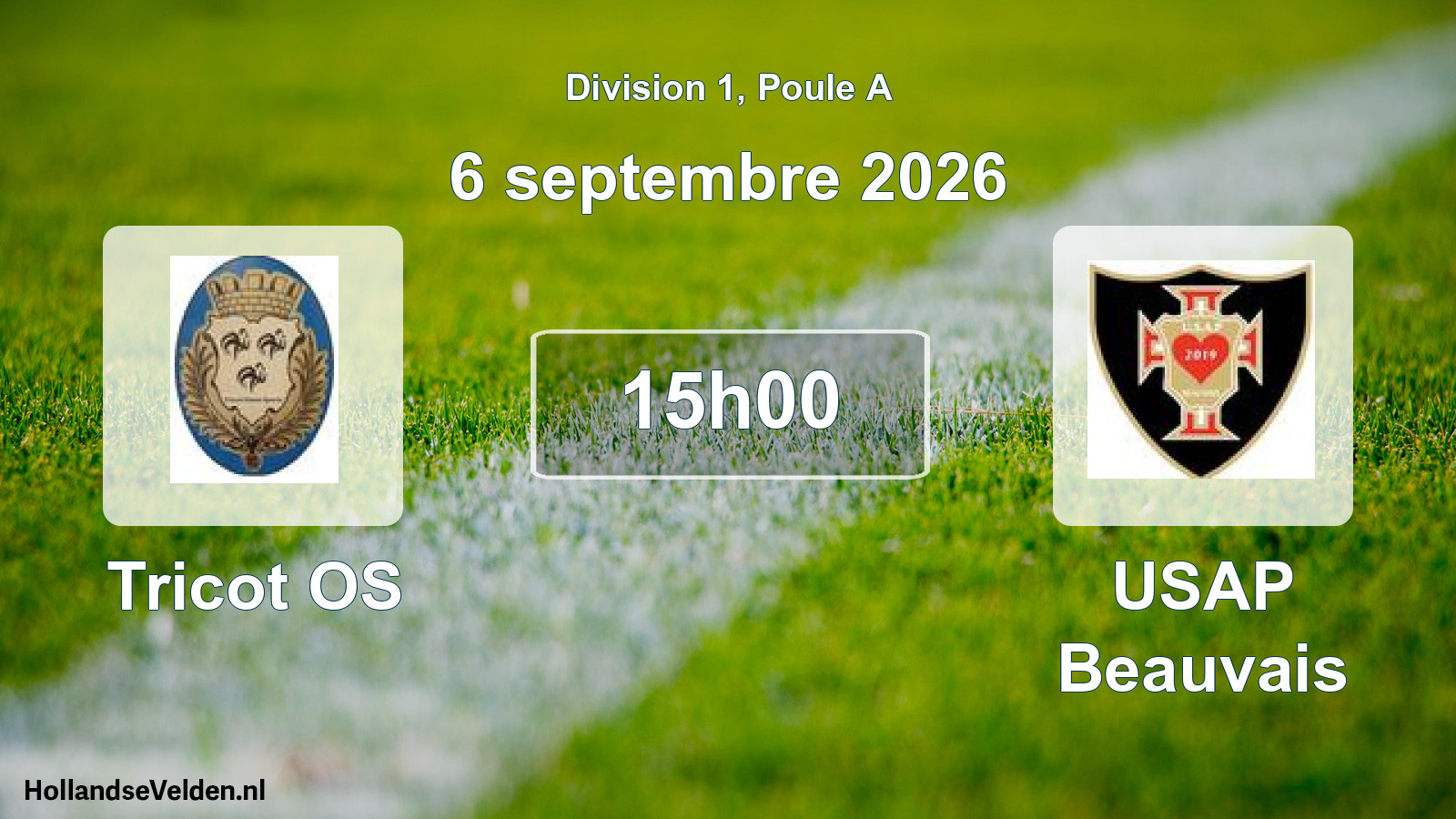 Geplande wedstrijd: Tricot OS - USAP Beauvais (6 september 2026)
