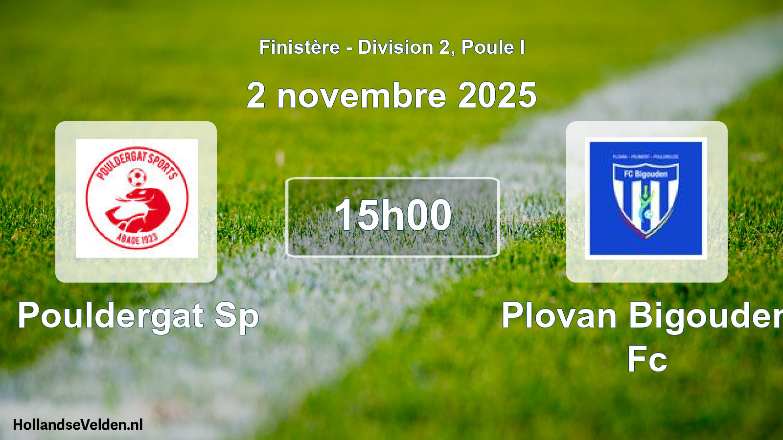 Scheduled Match: Pouldergat Sp - Plovan Bigouden Fc (2 November 2025)