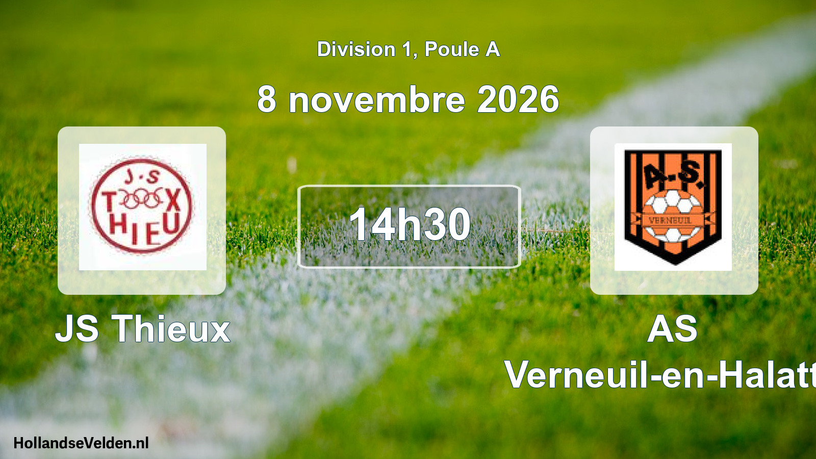 Match programmé: JS Thieux - AS Verneuil-en-Halatte (8 novembre 2026)