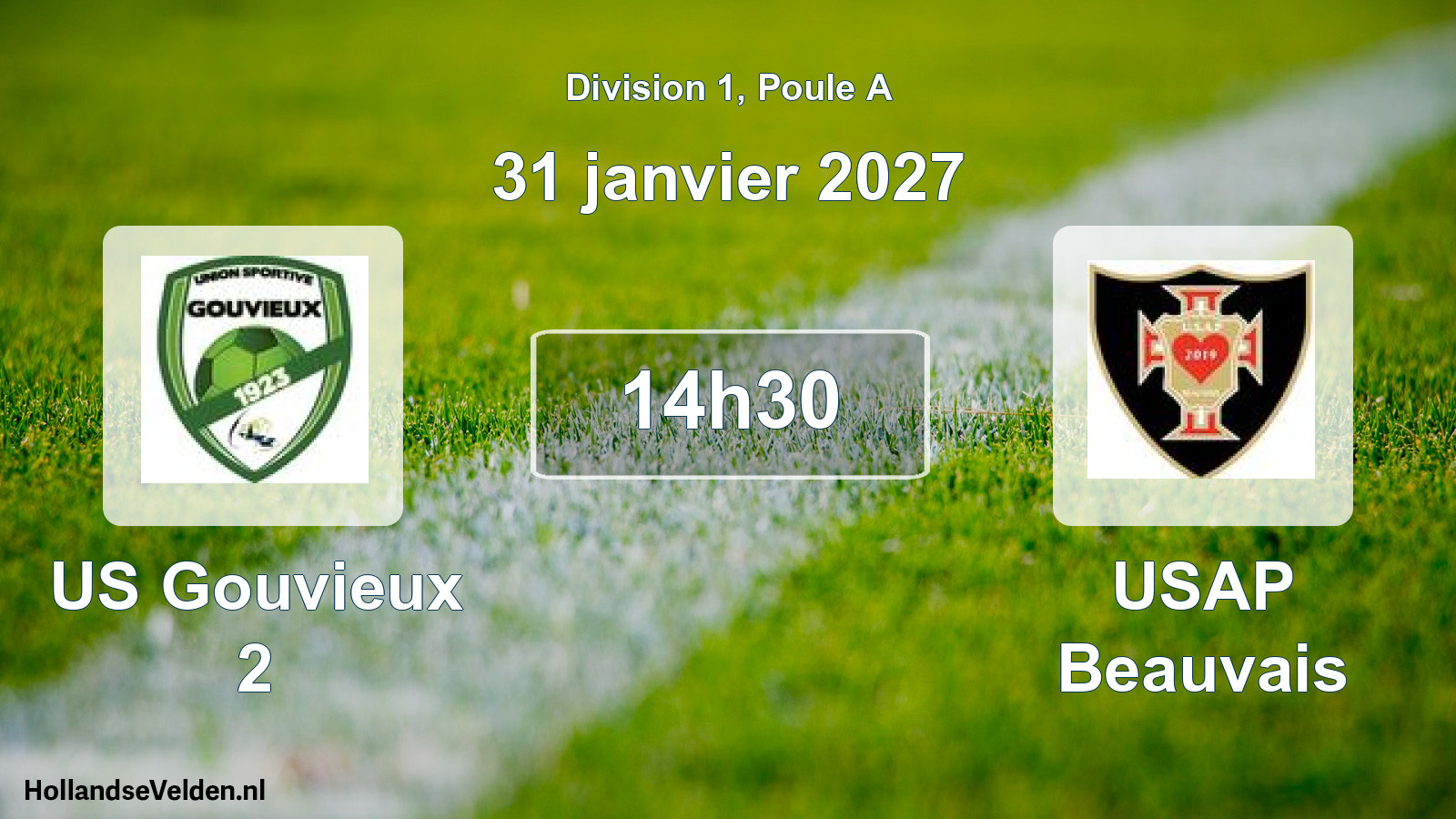 Scheduled Match: US Gouvieux 2 - USAP Beauvais (31 January 2027)