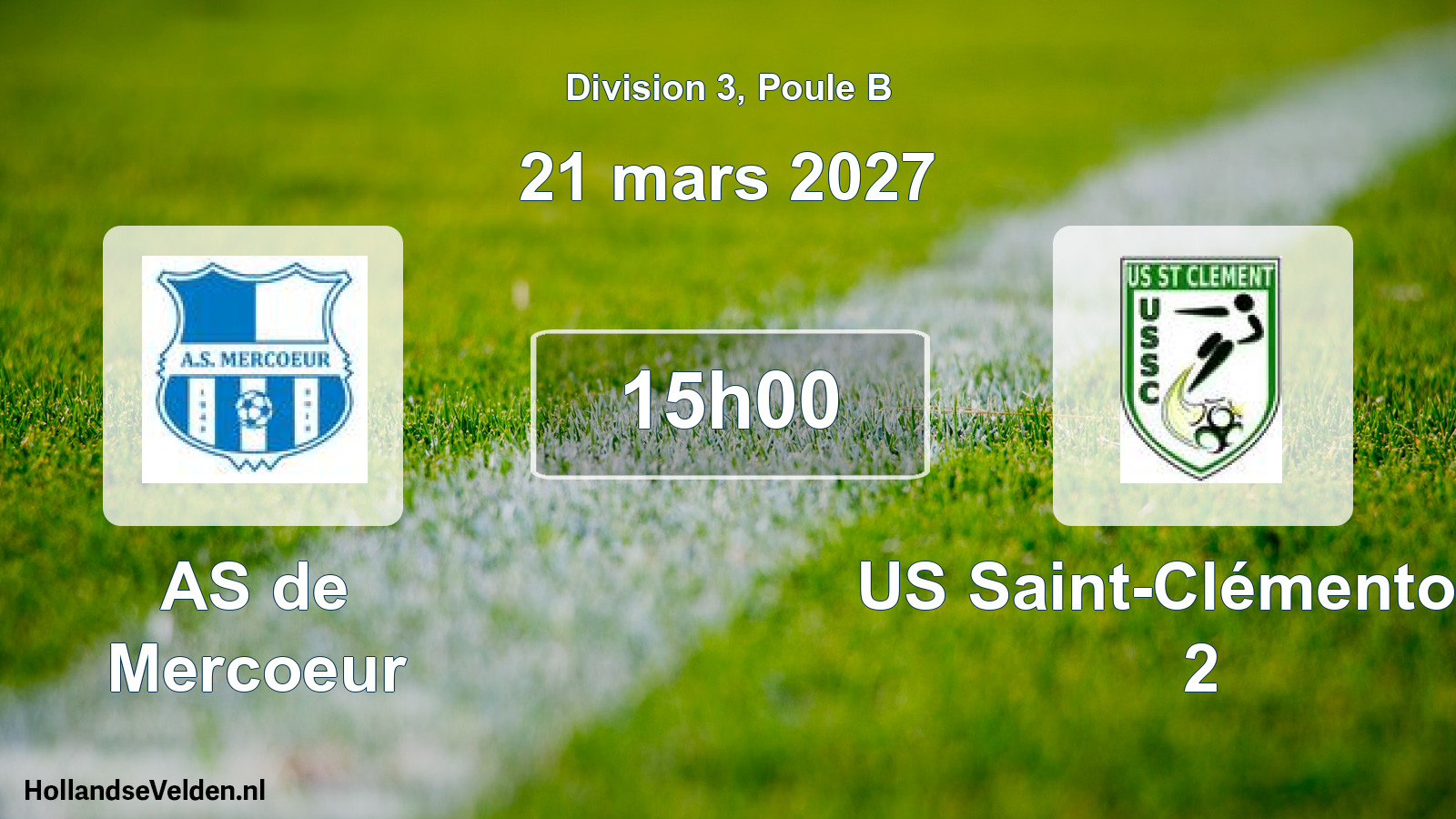 Scheduled Match: AS de Mercoeur - US Saint-Clémentoise 2 (21 March 2027)