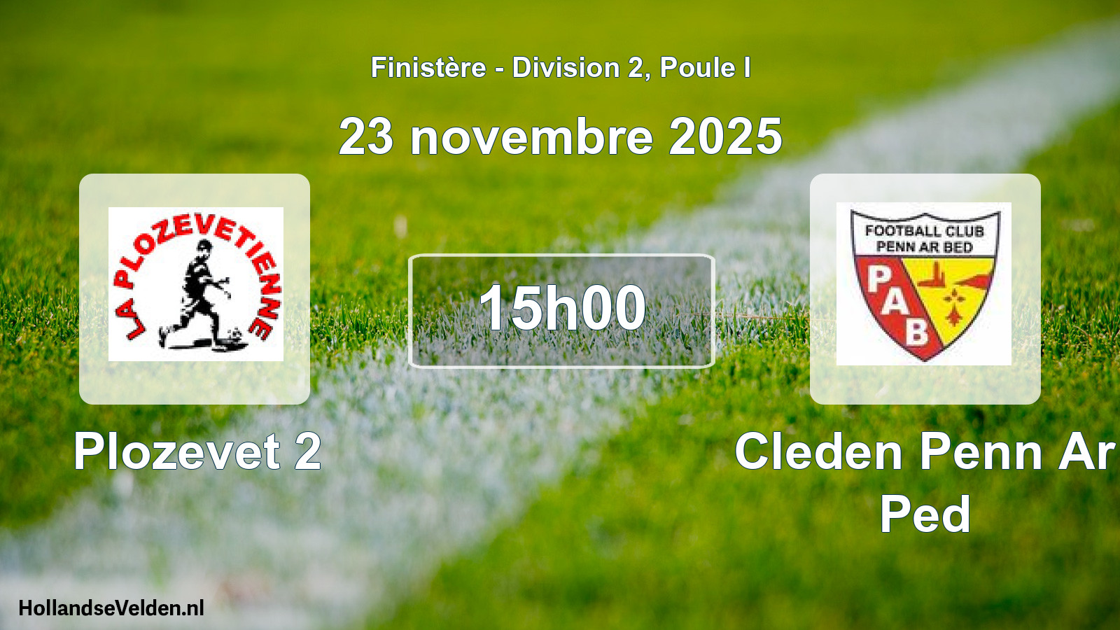 Scheduled Match: Plozevet 2 - Cleden Penn Ar Ped (23 November 2025)