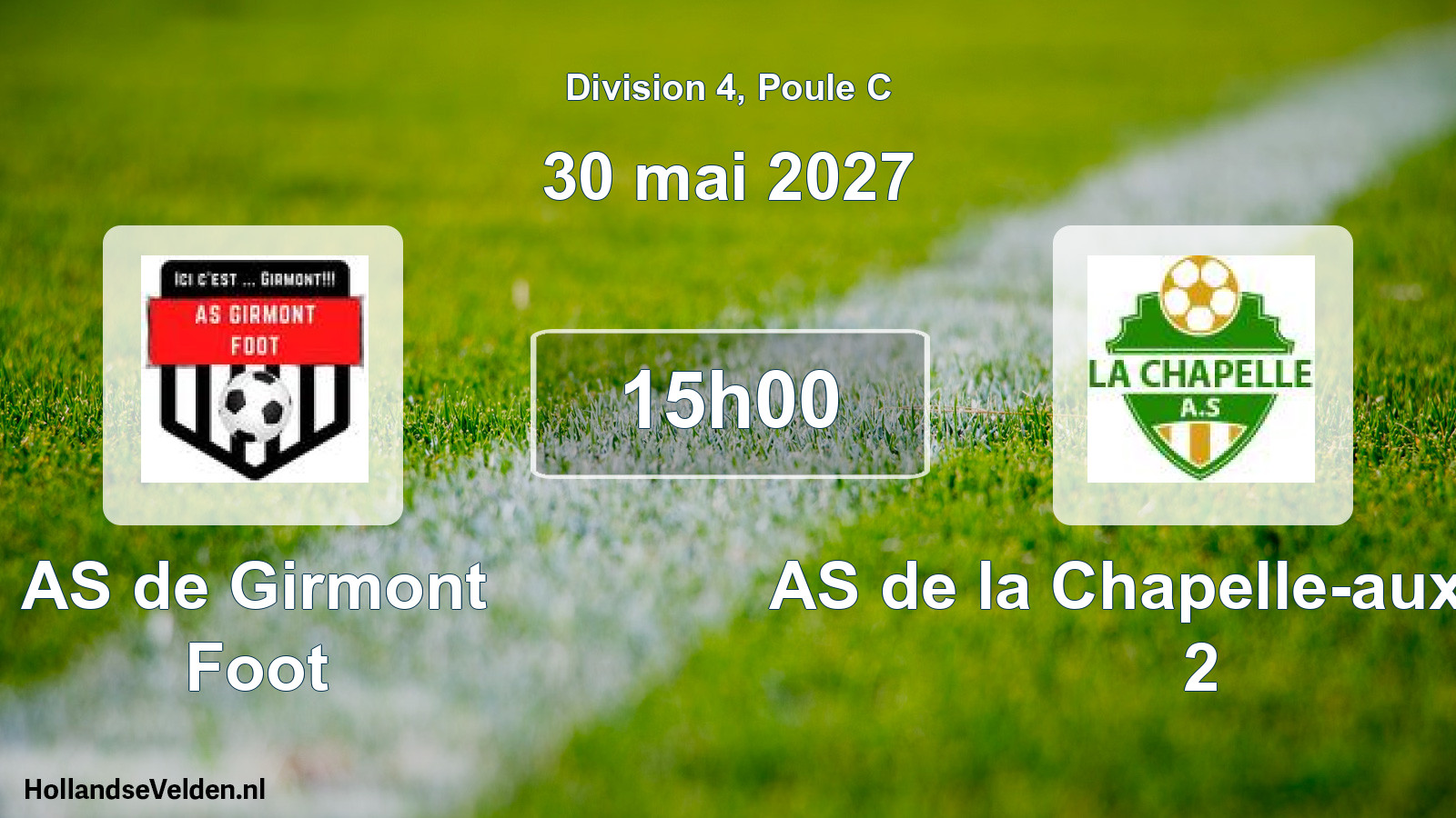 Match programmé: AS de Girmont Foot - AS de la Chapelle-aux-Bois 2 (30 mai 2027)