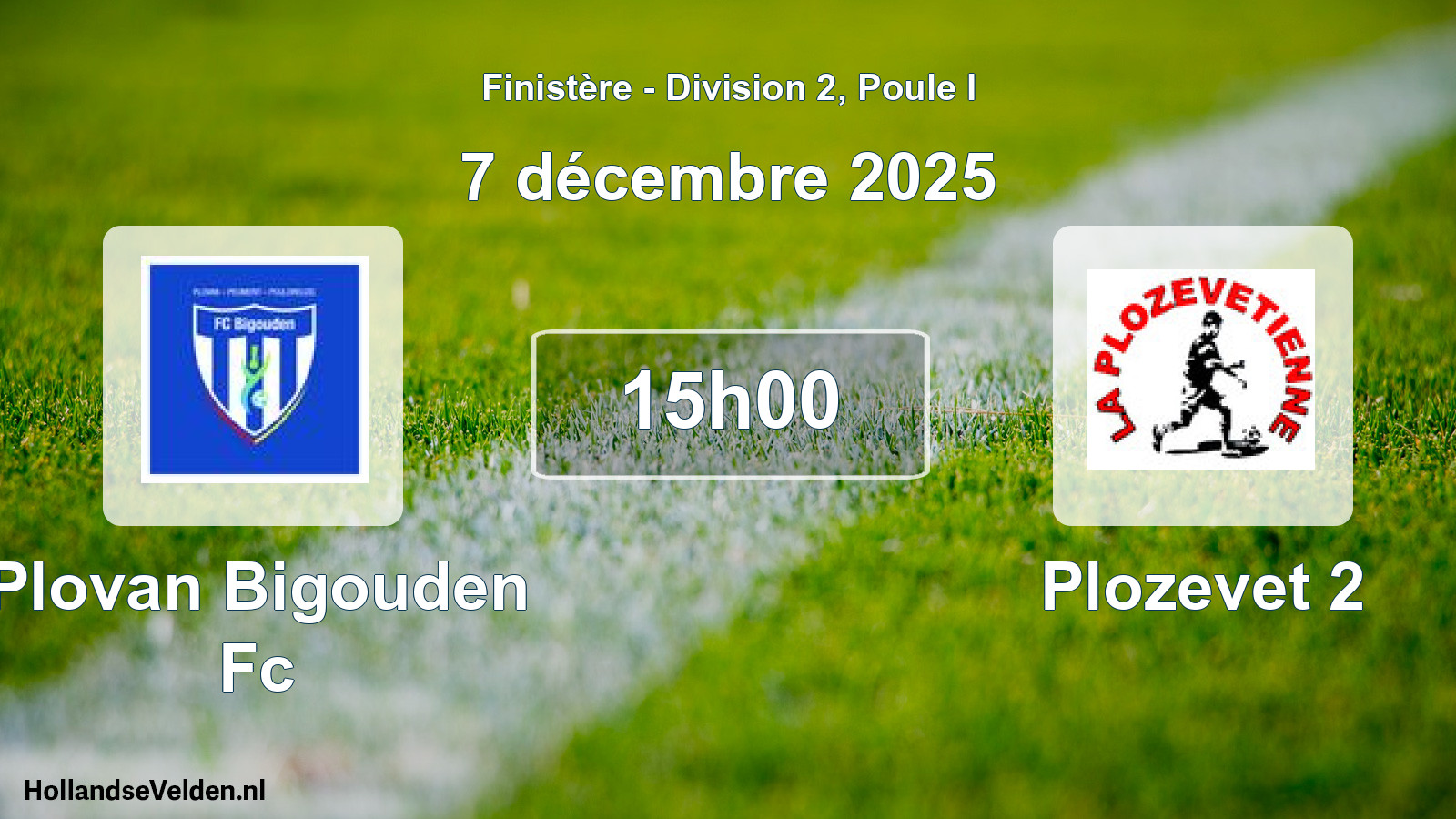 Geplande wedstrijd: Plovan Bigouden Fc - Plozevet 2 (7 december 2025)