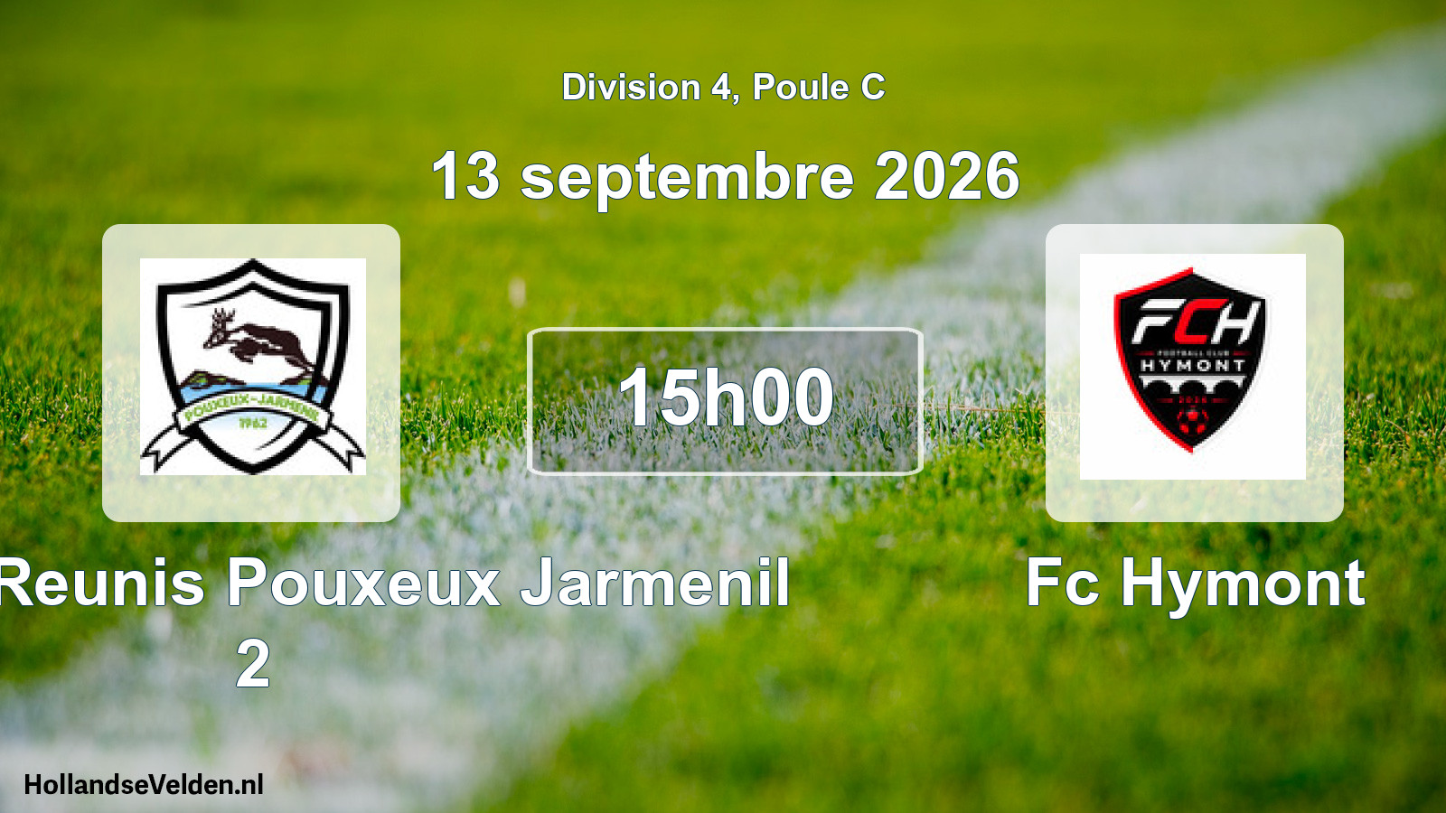 Match programmé: Sportifs Reunis Pouxeux Jarmenil 2 - Fc Hymont (13 septembre 2026)