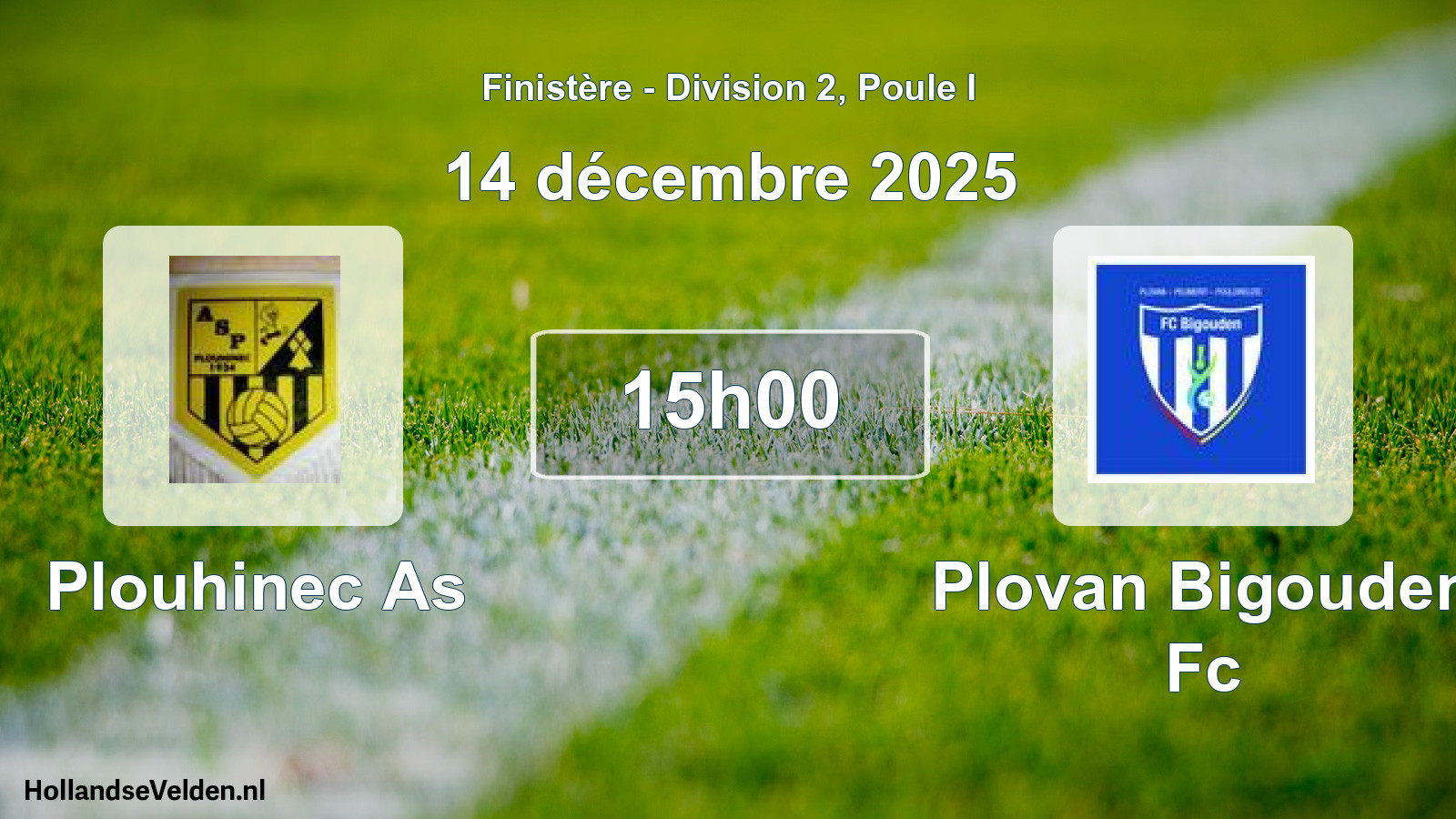 Scheduled Match: Plouhinec As - Plovan Bigouden Fc (14 December 2025)
