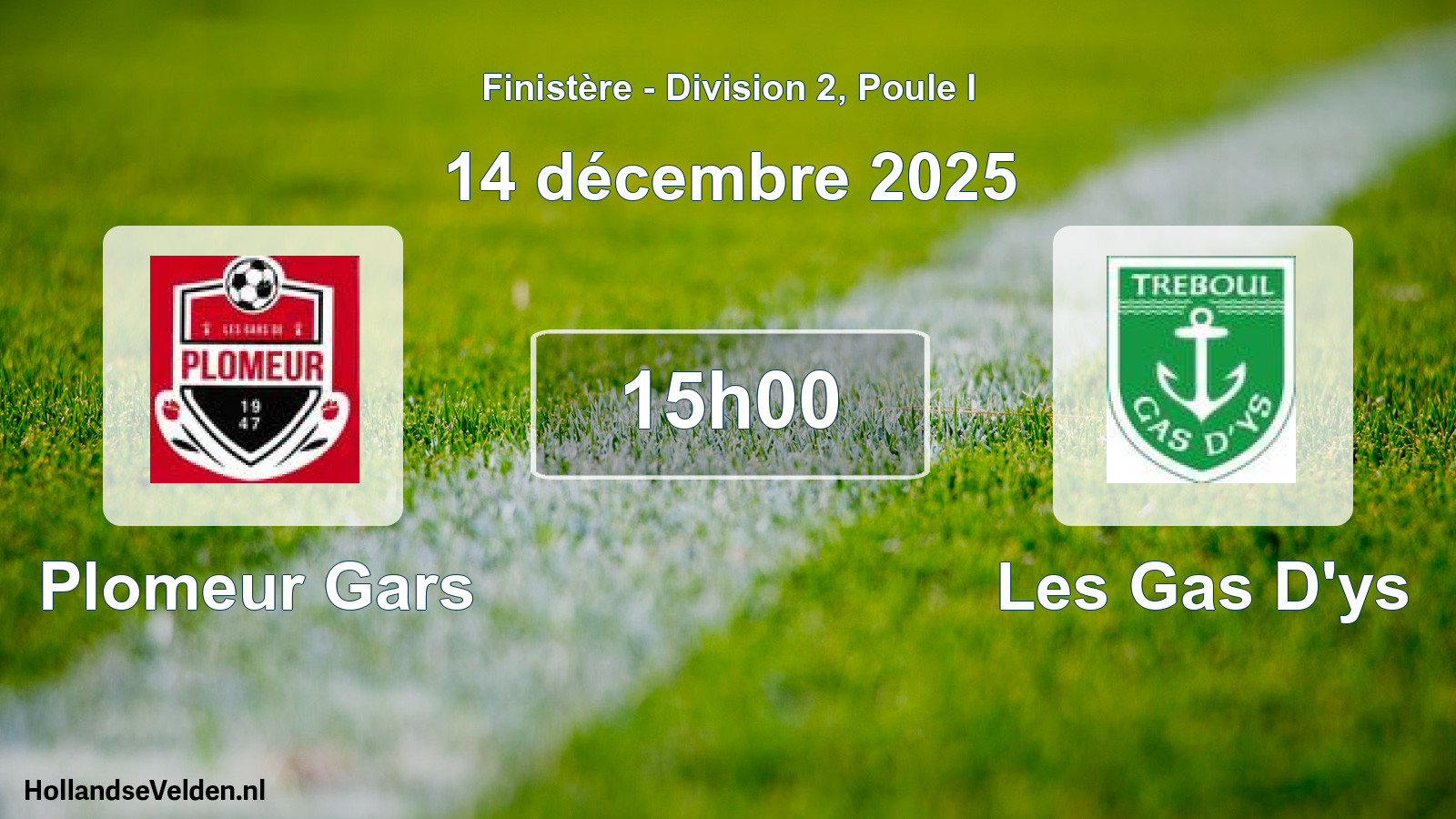Scheduled Match: Plomeur Gars - Les Gas D'ys (14 December 2025)
