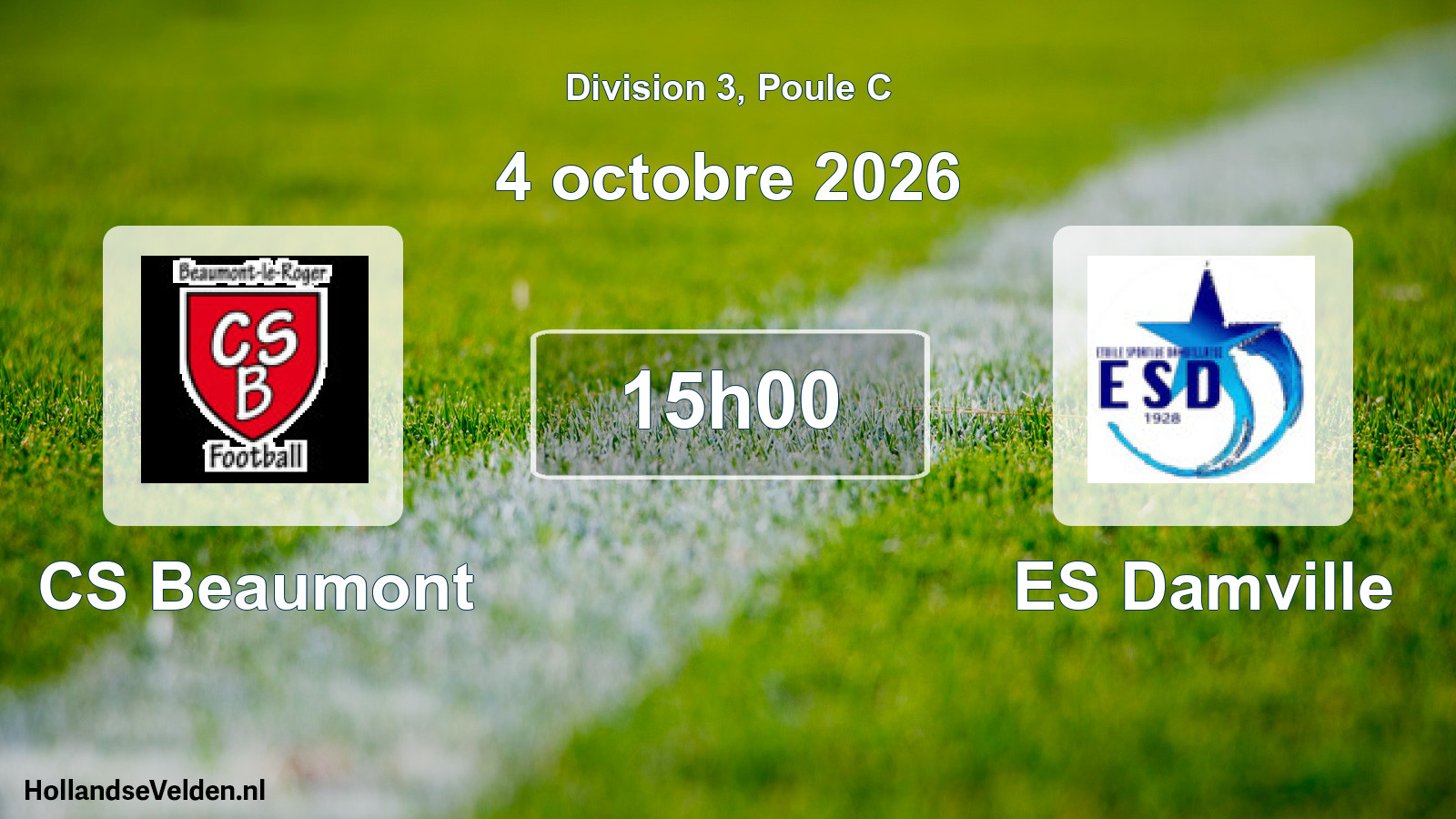 Match programmé: CS Beaumont - ES Damville (4 octobre 2026)