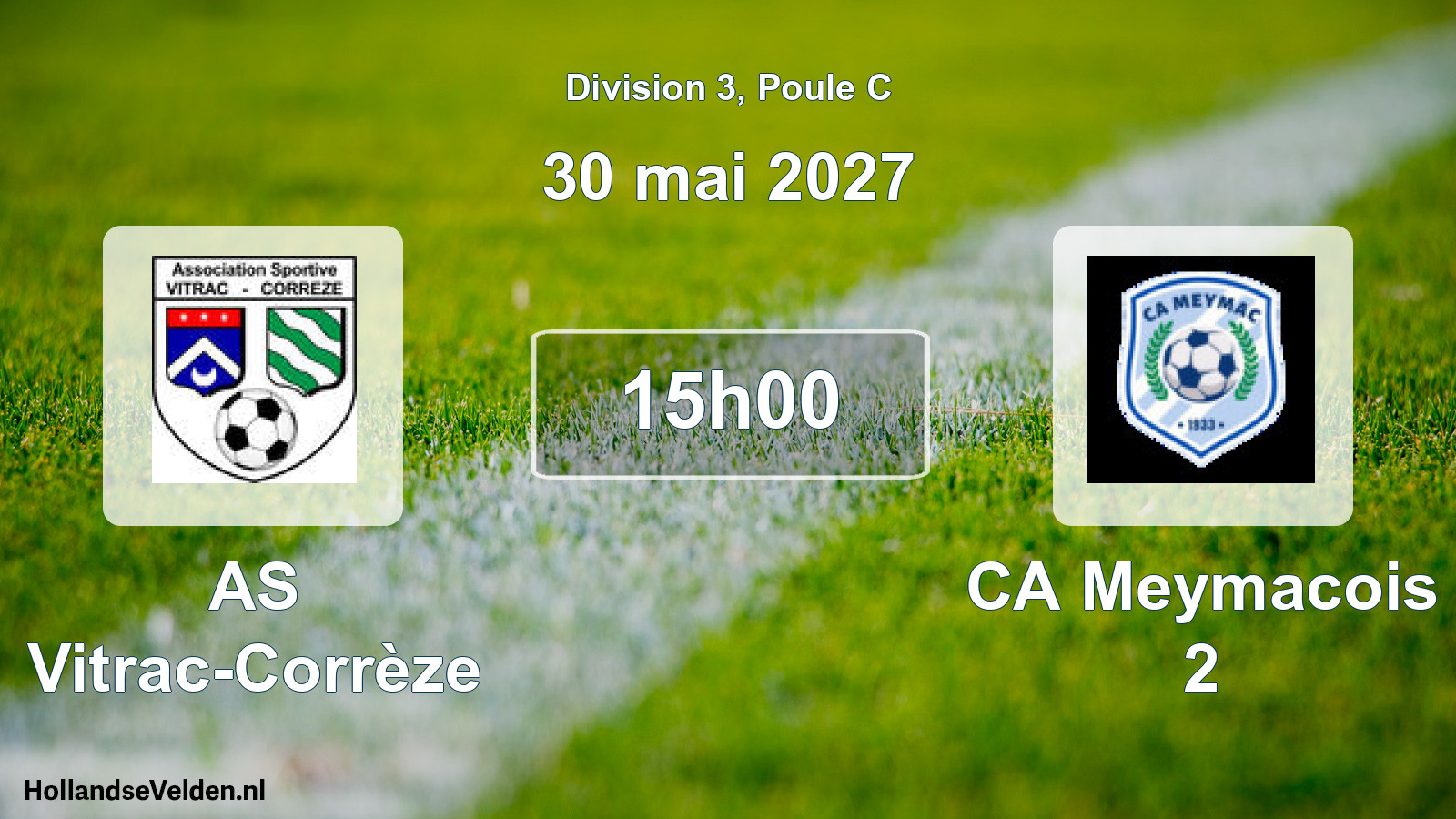 Match programmé: AS Vitrac-Corrèze - CA Meymacois 2 (30 mai 2027)