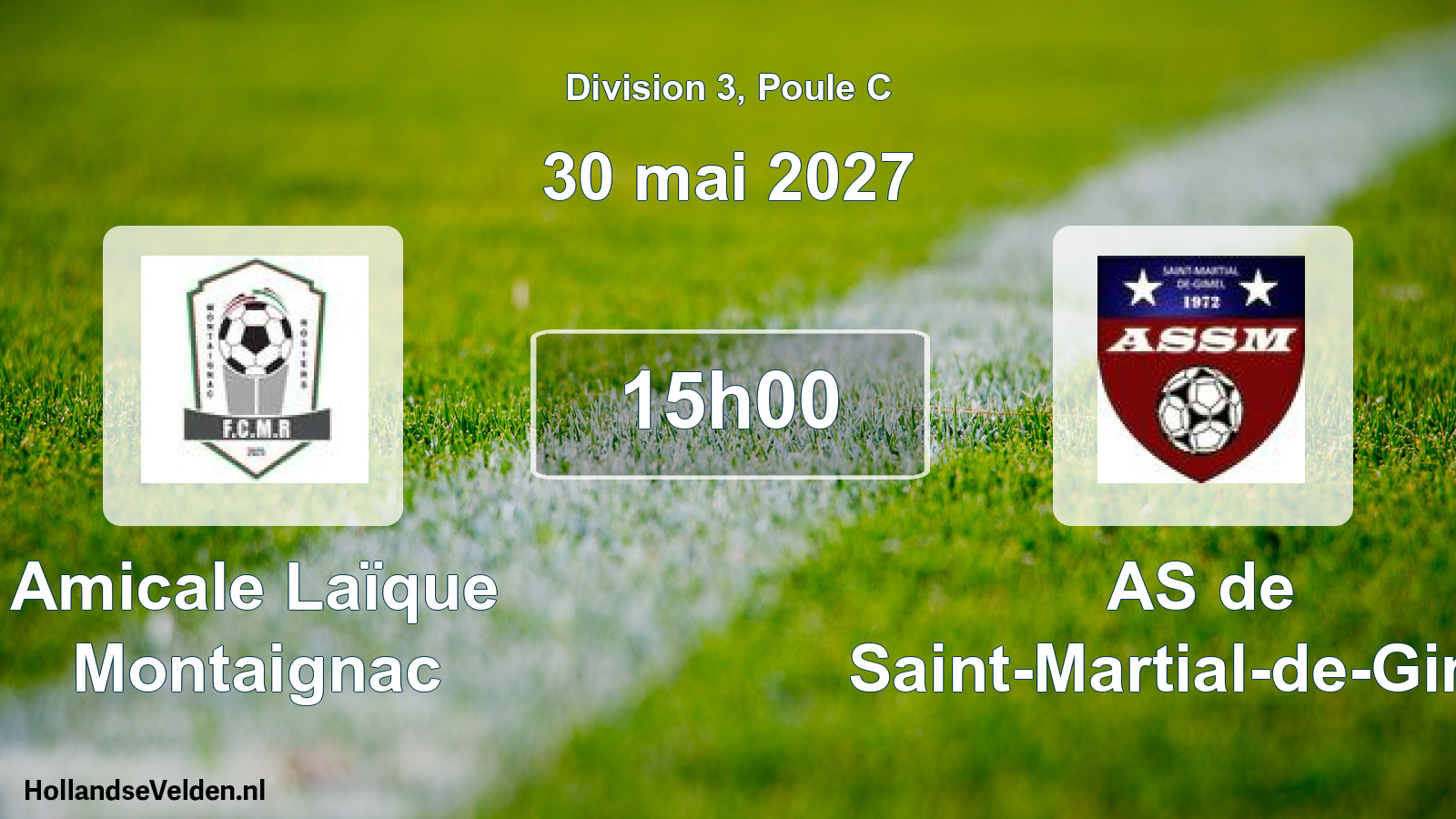 Match programmé: Amicale Laïque Montaignac - AS de Saint-Martial-de-Gimel (30 mai 2027)
