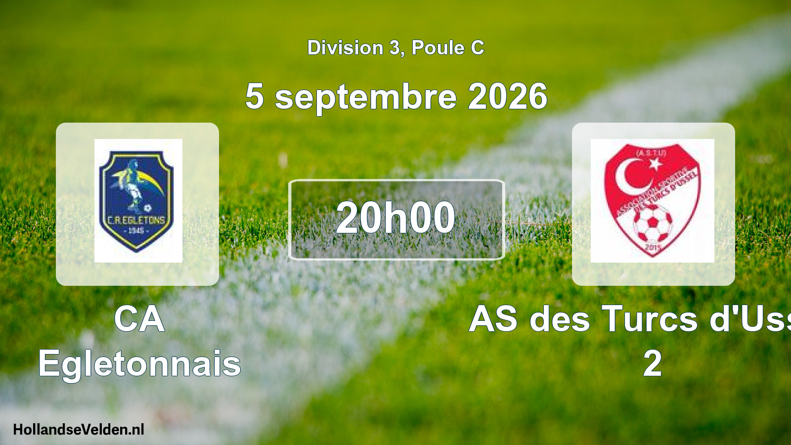 Scheduled Match: CA Egletonnais - AS des Turcs d'Ussel 2 (5 September 2026)