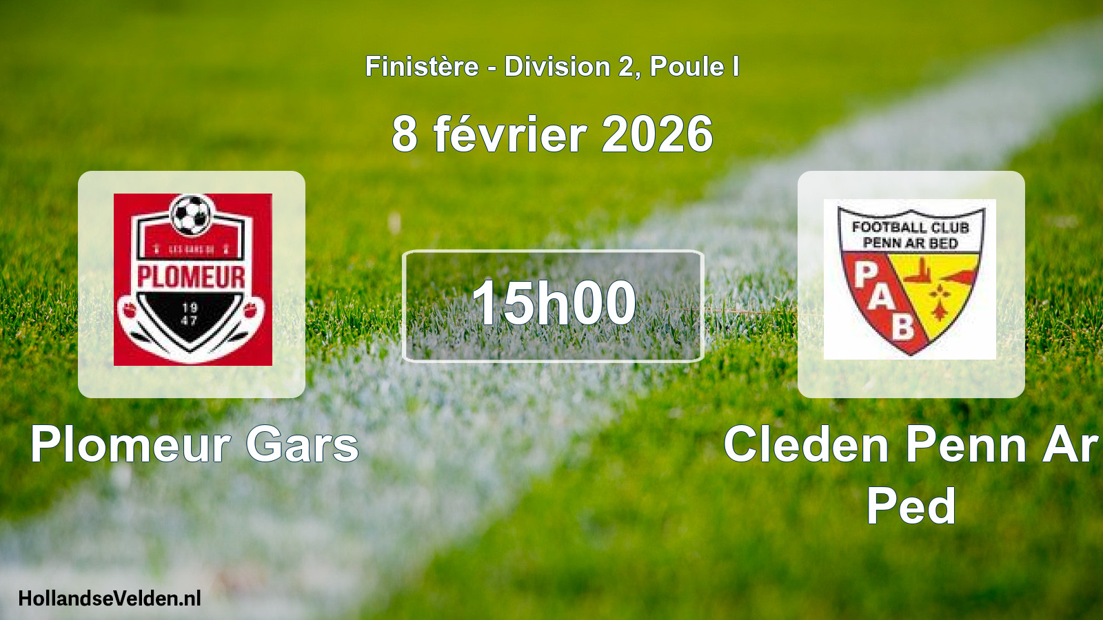 Scheduled Match: Plomeur Gars - Cleden Penn Ar Ped (8 February 2026)