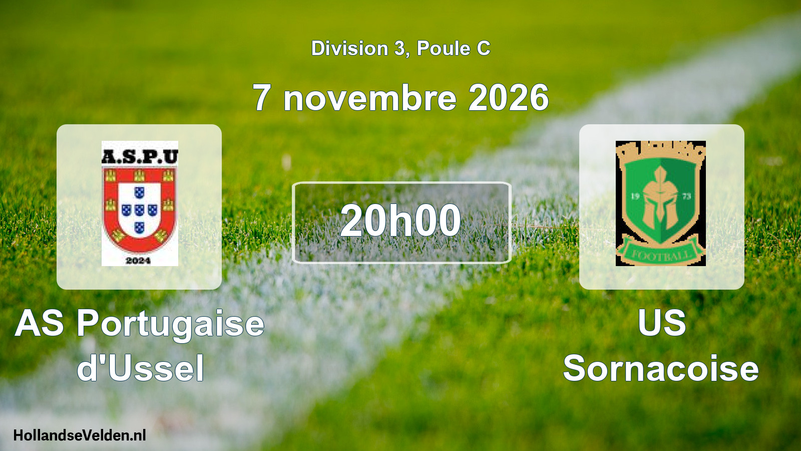 Match programmé: AS Portugaise d'Ussel - US Sornacoise (7 novembre 2026)