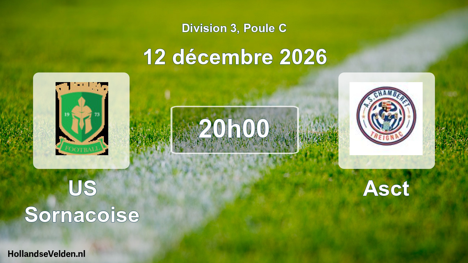 Match programmé: US Sornacoise - Asct (12 décembre 2026)