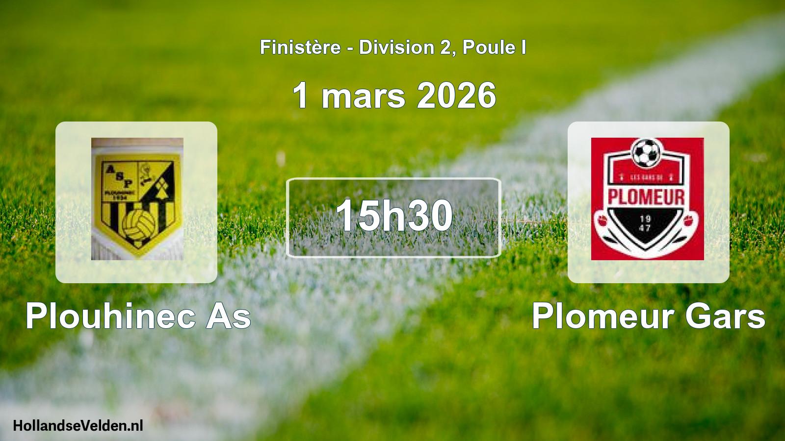 Scheduled Match: Plouhinec As - Plomeur Gars (1 March 2026)