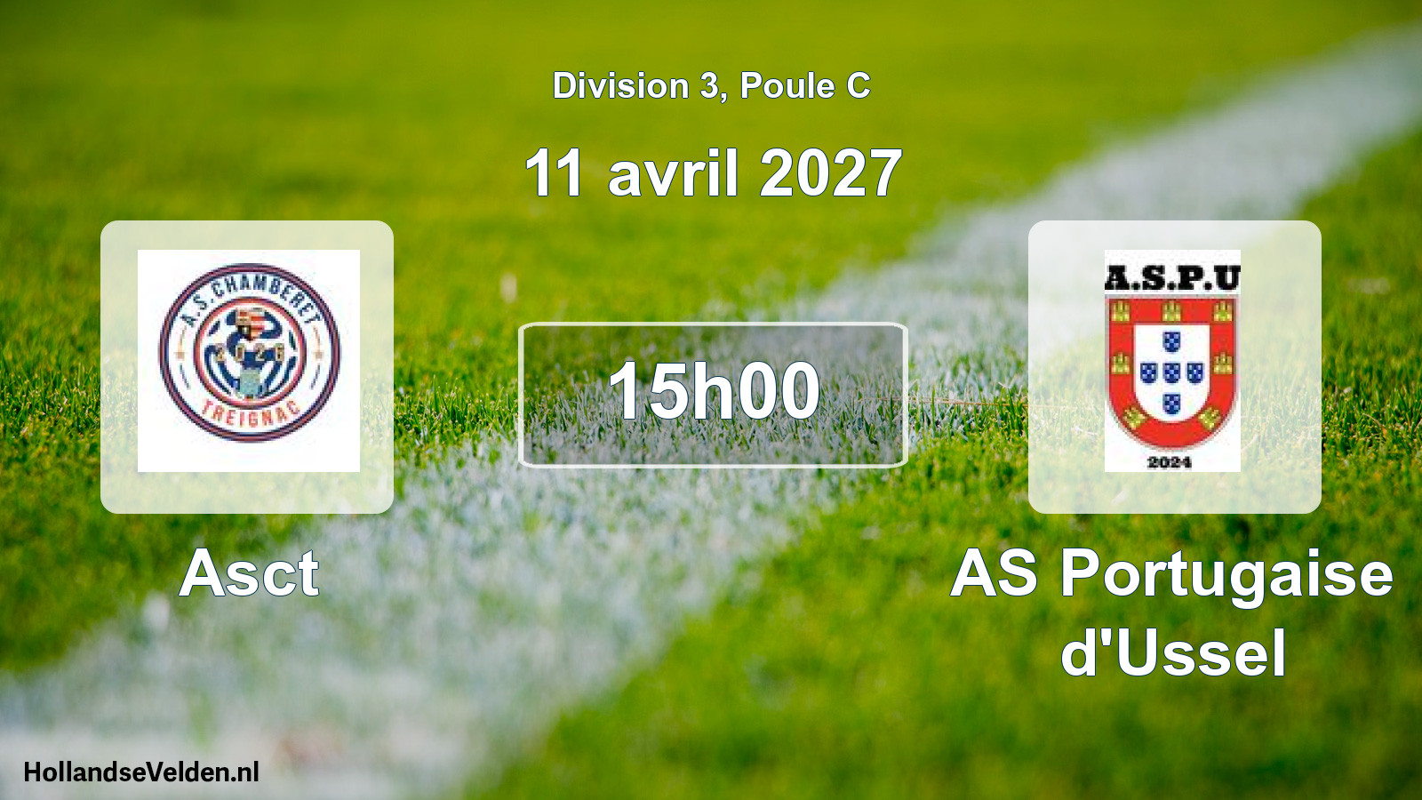 Match programmé: Asct - AS Portugaise d'Ussel (11 avril 2027)