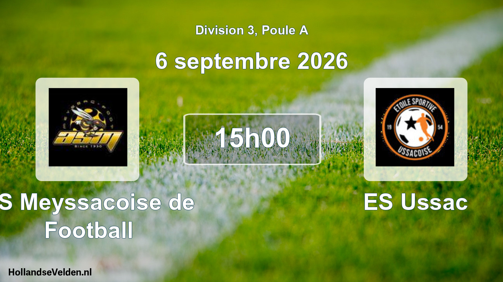 Scheduled Match: AS Meyssacoise de Football - ES Ussac (6 September 2026)