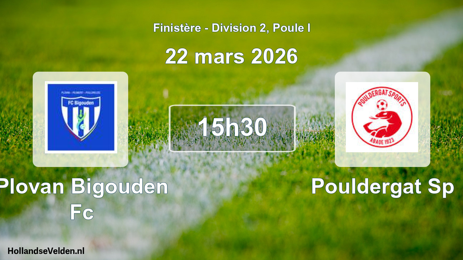 Scheduled Match: Plovan Bigouden Fc - Pouldergat Sp (22 March 2026)