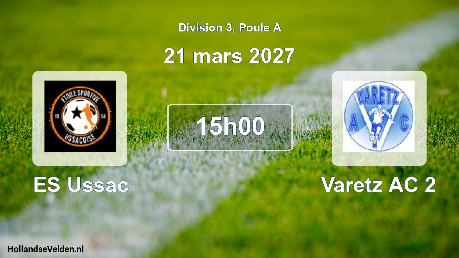 Match programmé: ES Ussac - Varetz AC 2 (21 mars 2027)