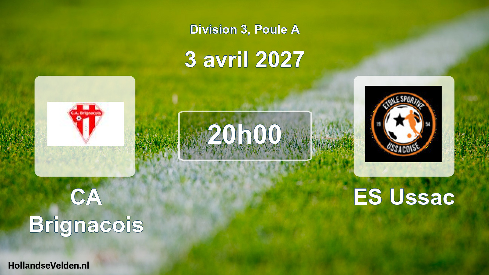 Scheduled Match: CA Brignacois - ES Ussac (3 April 2027)