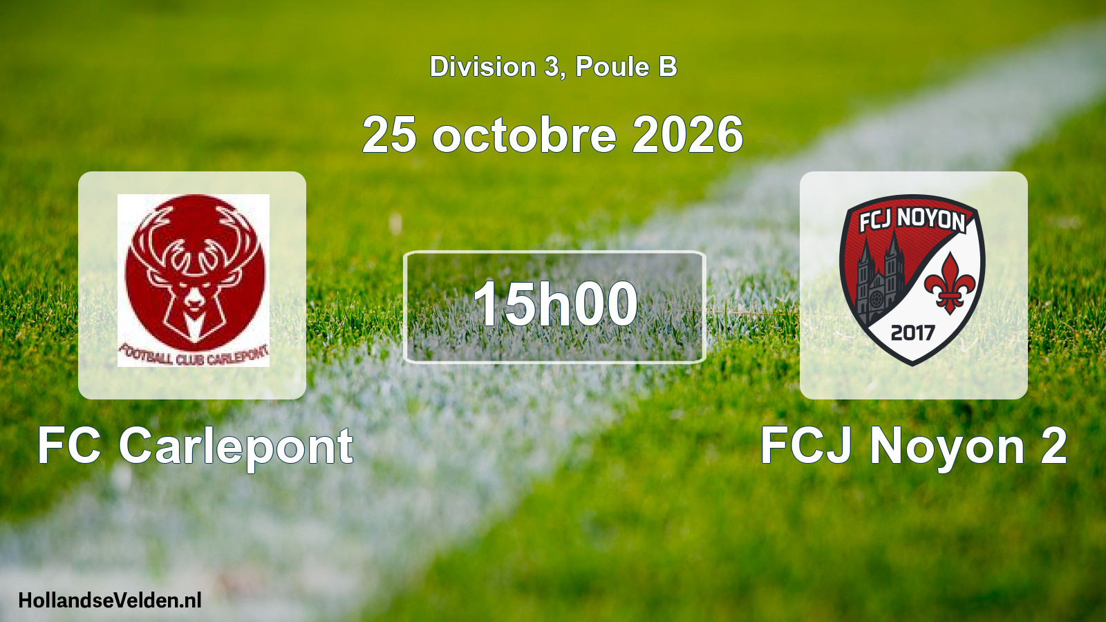 Scheduled Match: FC Carlepont - FCJ Noyon 2 (25 October 2026)