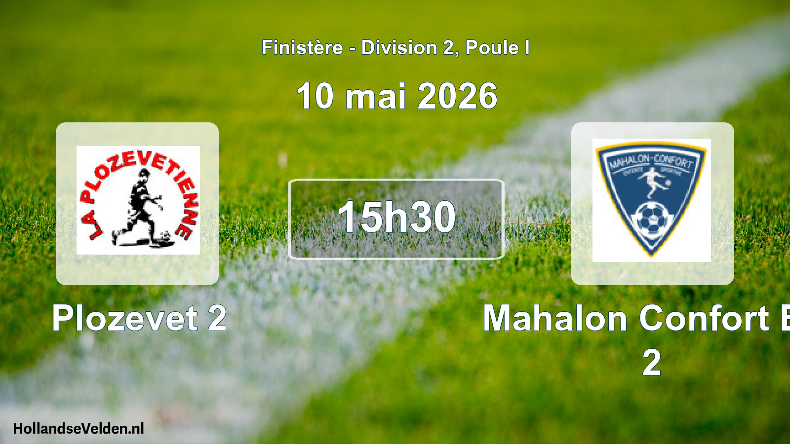 Geplande wedstrijd: Plozevet 2 - Mahalon Confort Es 2 (10 mai 2026)