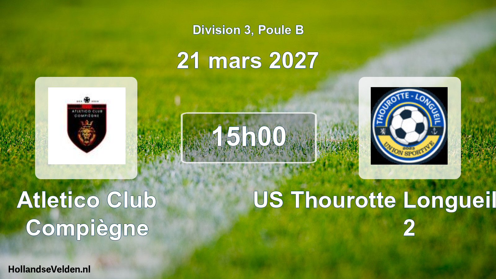 Scheduled Match: Atletico Club Compiègne - US Thourotte Longueil Annel 2 (21 March 2027)