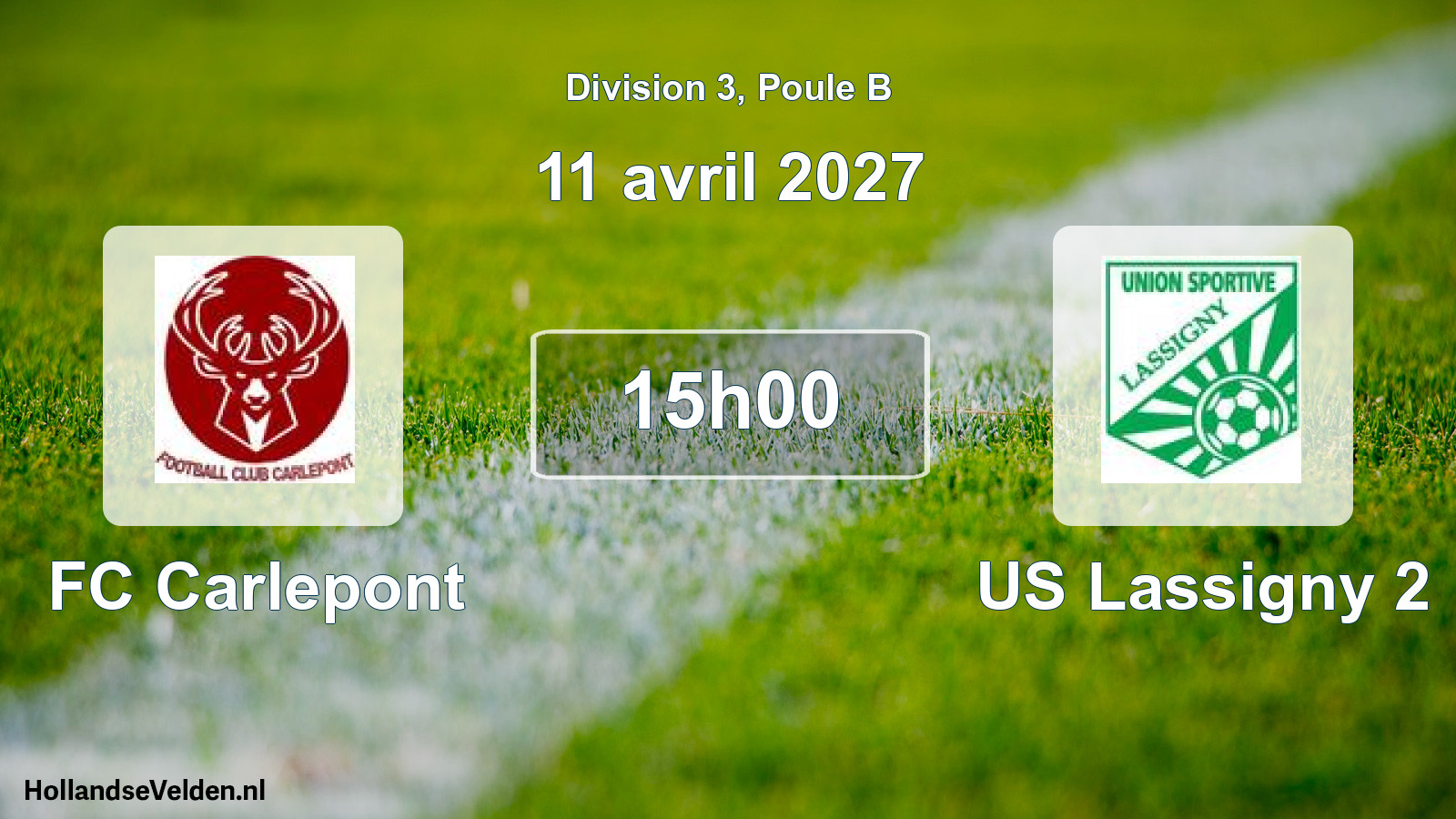 Scheduled Match: FC Carlepont - US Lassigny 2 (11 April 2027)