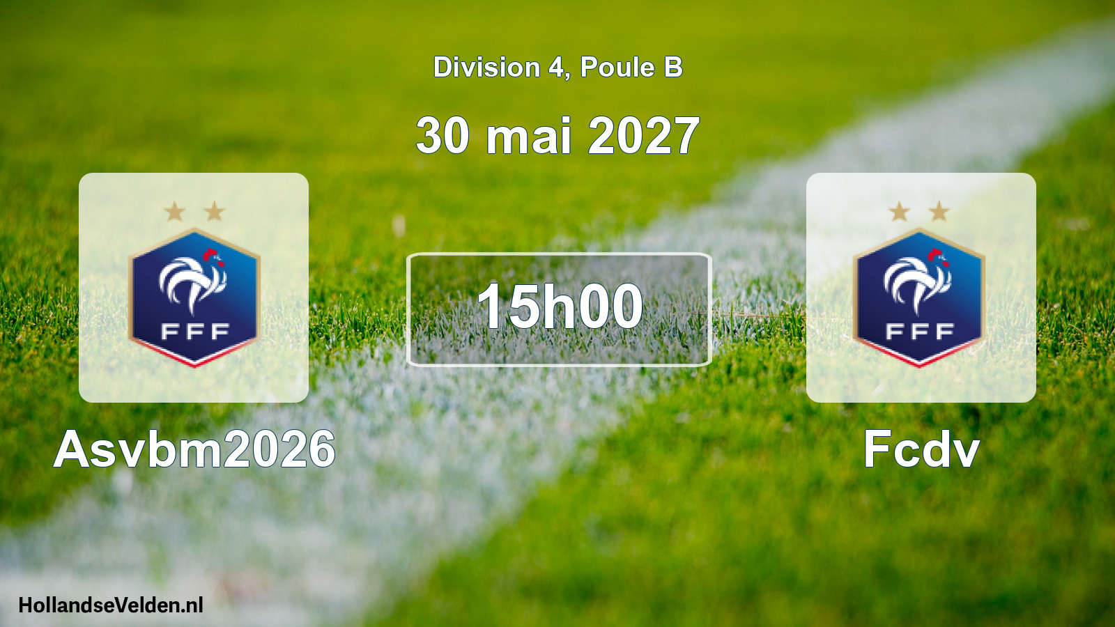 Scheduled Match: Asvbm2026 - Fcdv (30 May 2027)
