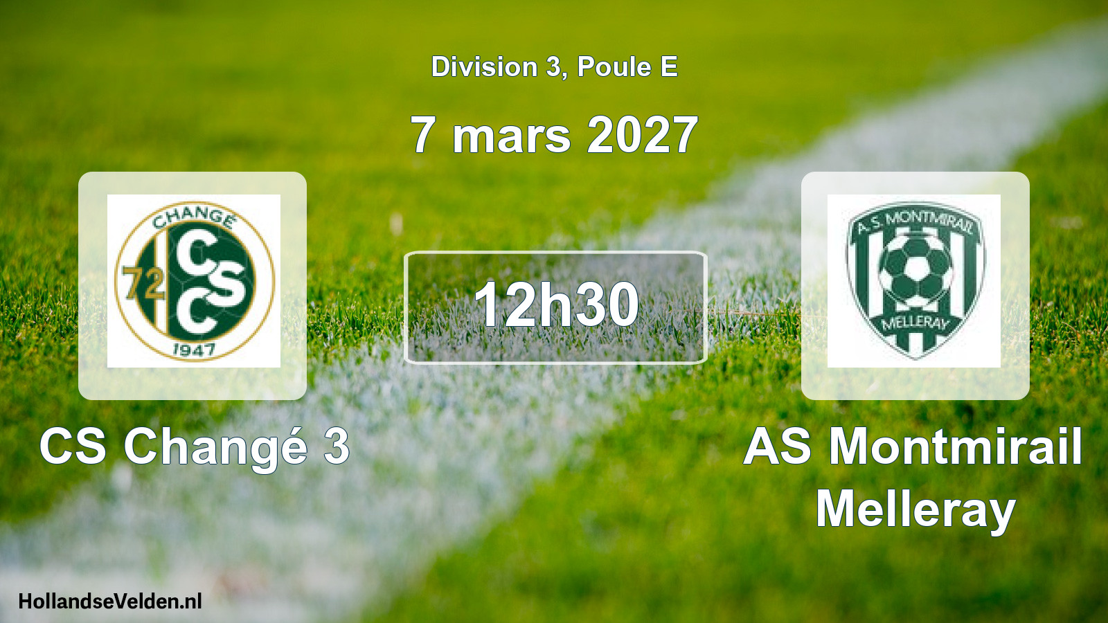 Match programmé: CS Changé 3 - AS Montmirail Melleray (7 mars 2027)