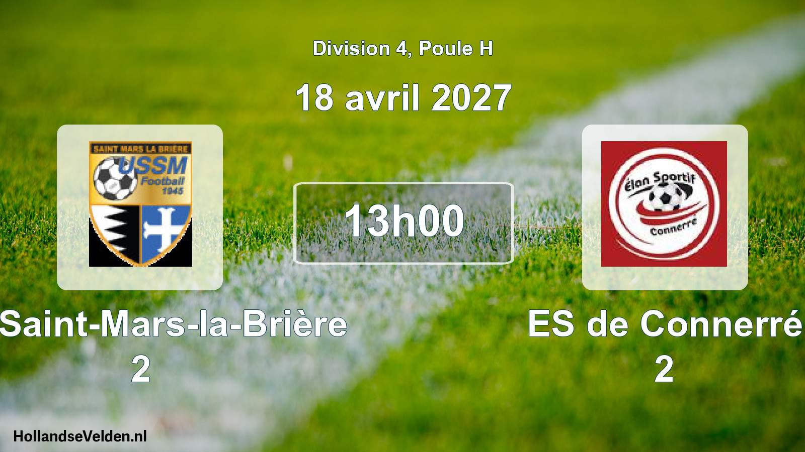 Match programmé: US Saint-Mars-la-Brière 2 - ES de Connerré 2 (18 avril 2027)