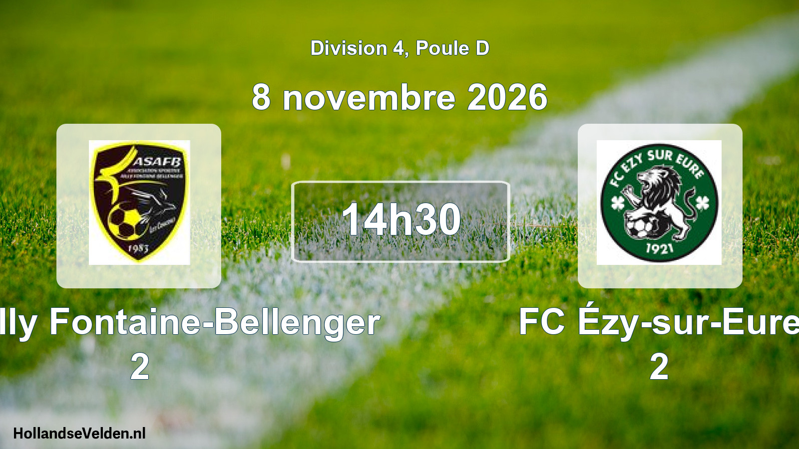 Scheduled Match: AS Ailly Fontaine-Bellenger 2 - FC Ézy-sur-Eure 2 (8 November 2026)