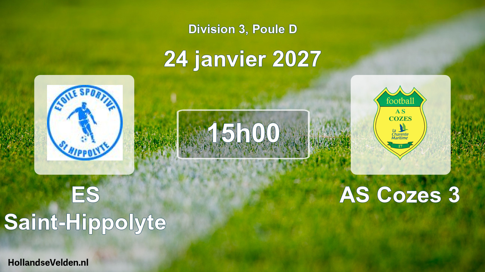 Scheduled Match: ES Saint-Hippolyte - AS Cozes 3 (24 January 2027)
