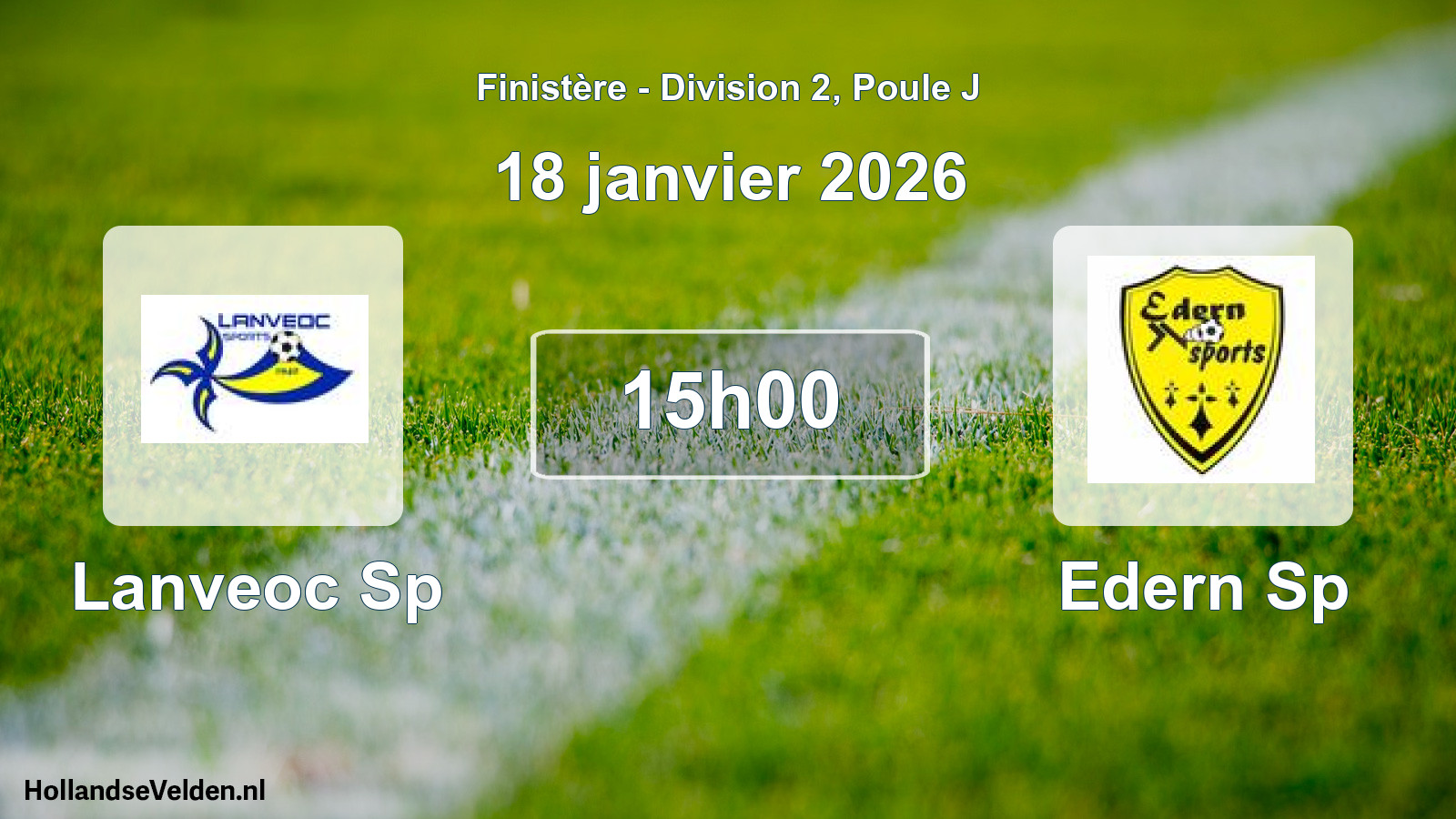 Scheduled Match: Lanveoc Sp - Edern Sp (18 January 2026)