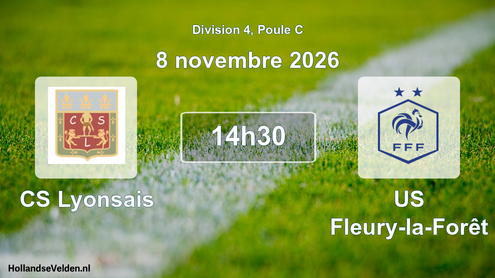 Scheduled Match: CS Lyonsais - US Fleury-la-Forêt (8 November 2026)