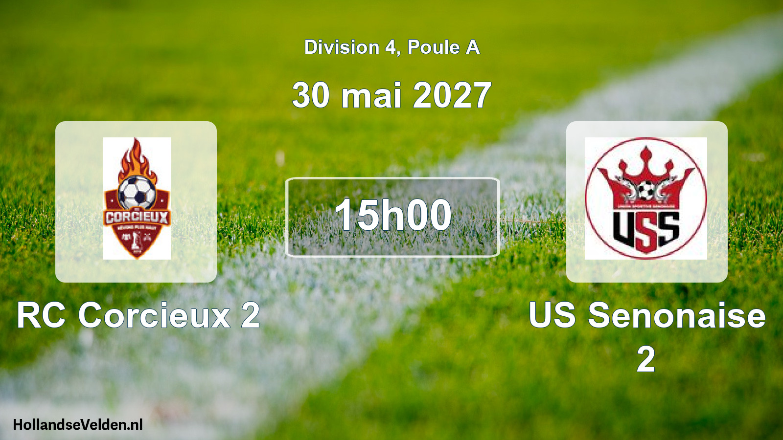 Geplande wedstrijd: RC Corcieux 2 - US Senonaise 2 (30 mei 2027)