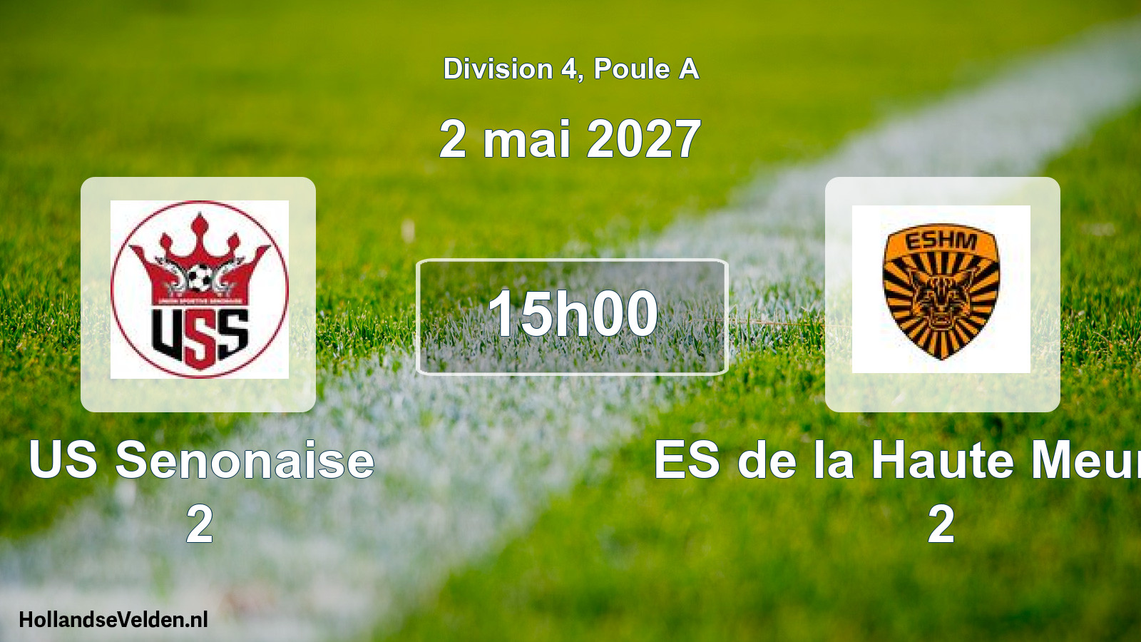 Match programmé: US Senonaise 2 - ES de la Haute Meurthe 2 (2 mai 2027)