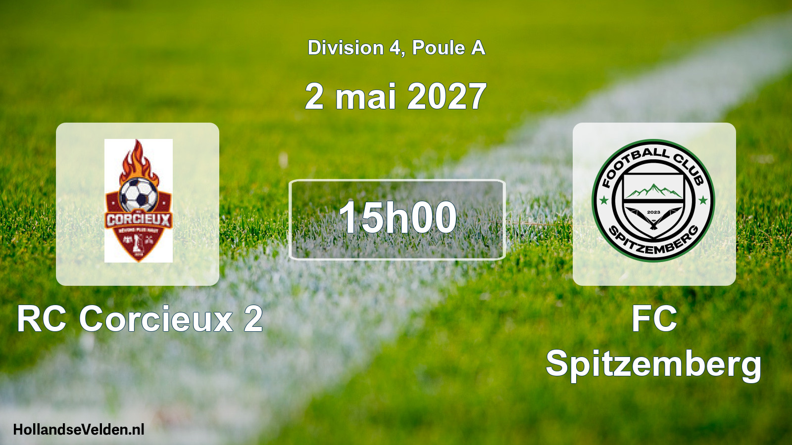 Match programmé: RC Corcieux 2 - FC Spitzemberg (2 mai 2027)