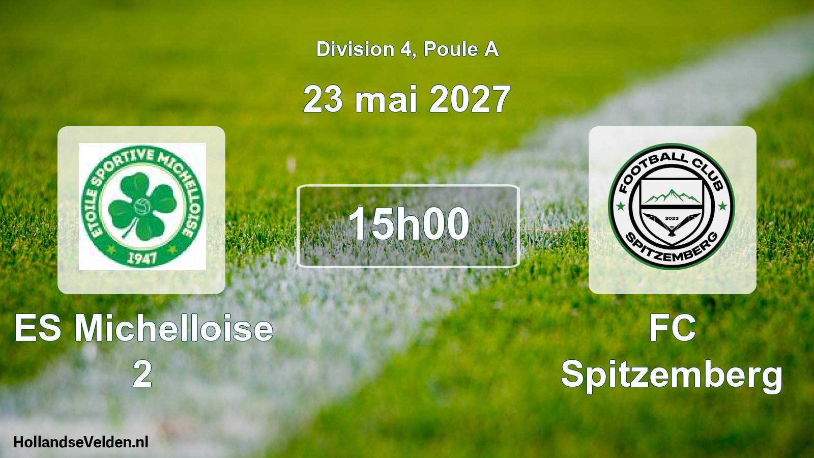 Geplande wedstrijd: ES Michelloise 2 - FC Spitzemberg (23 mei 2027)