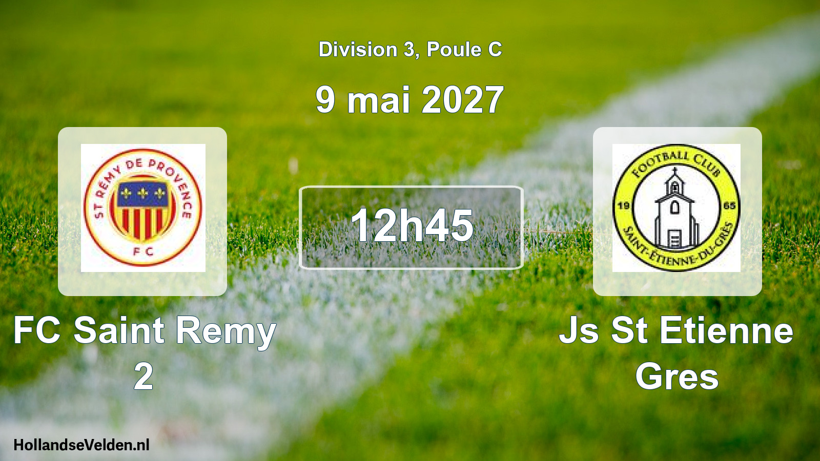 Match programmé: FC Saint Remy 2 - Js St Etienne Gres (9 mai 2027)