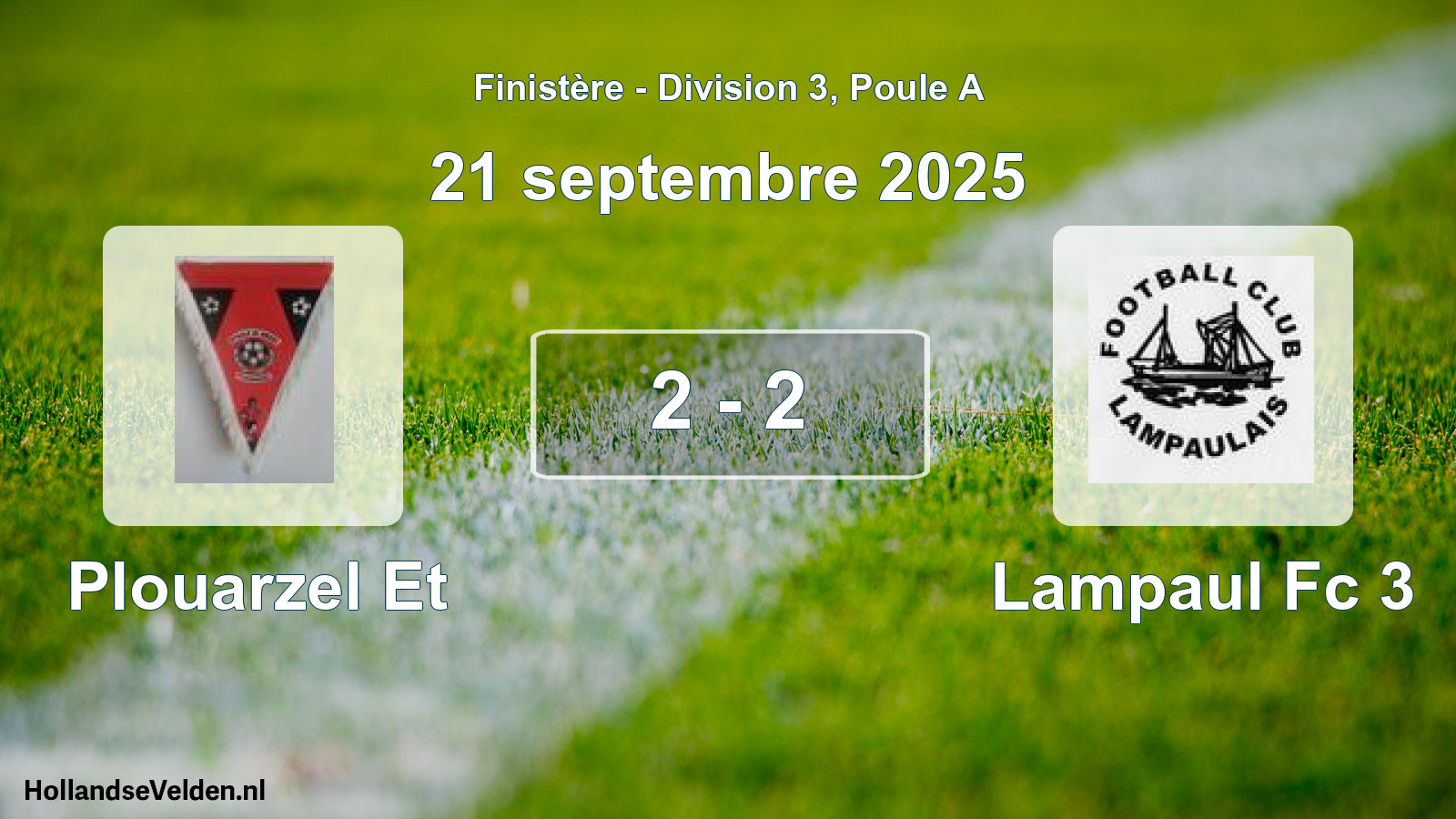 Gespeelde wedstrijd: Plouarzel Et - Lampaul Fc 3 2 - 2 (21 septembre 2025)