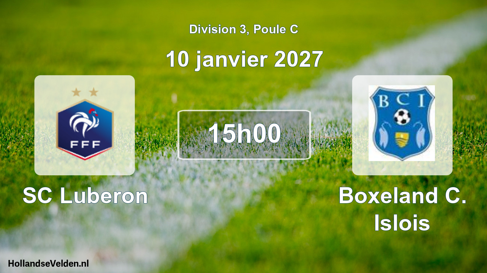 Scheduled Match: SC Luberon - Boxeland C. Islois (10 January 2027)