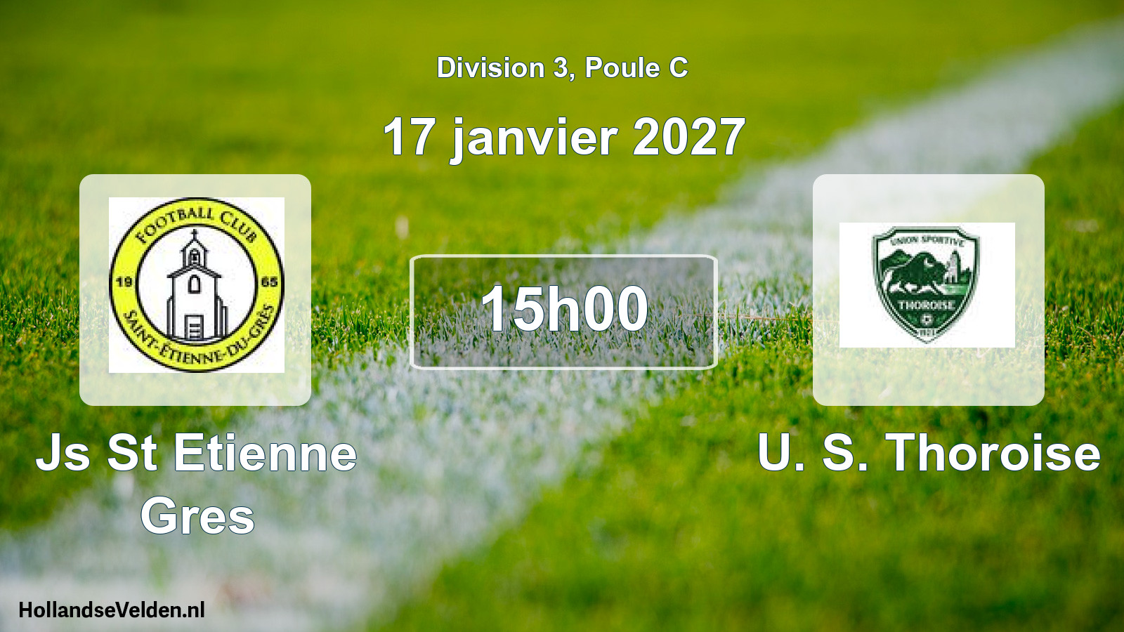 Geplande wedstrijd: Js St Etienne Gres - U. S. Thoroise (17 januari 2027)