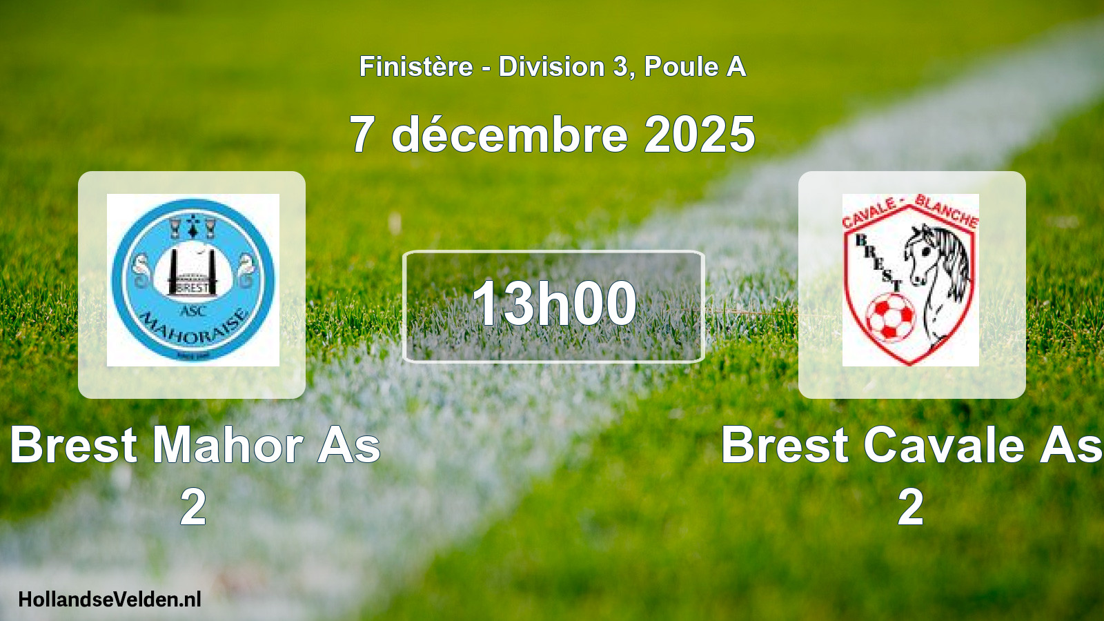 Scheduled Match: Brest Mahor As 2 - Brest Cavale As 2 (7 December 2025)