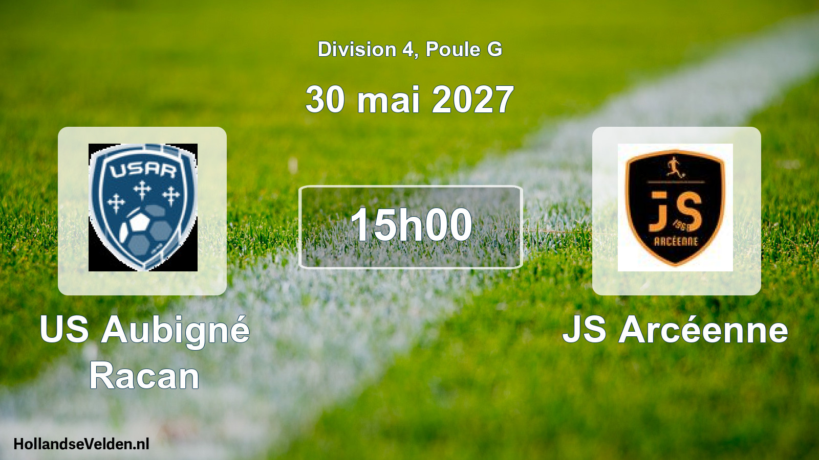 Match programmé: US Aubigné Racan - JS Arcéenne (30 mai 2027)