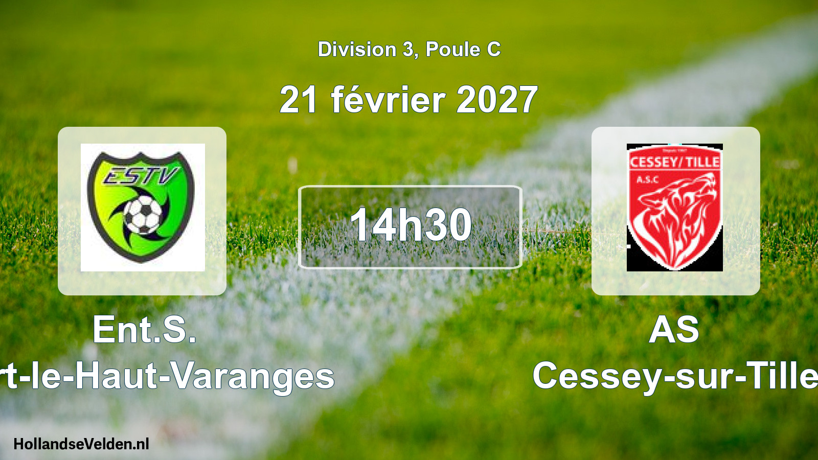 Match programmé: Ent.S. Tart-le-Haut-Varanges - AS Cessey-sur-Tille (21 février 2027)