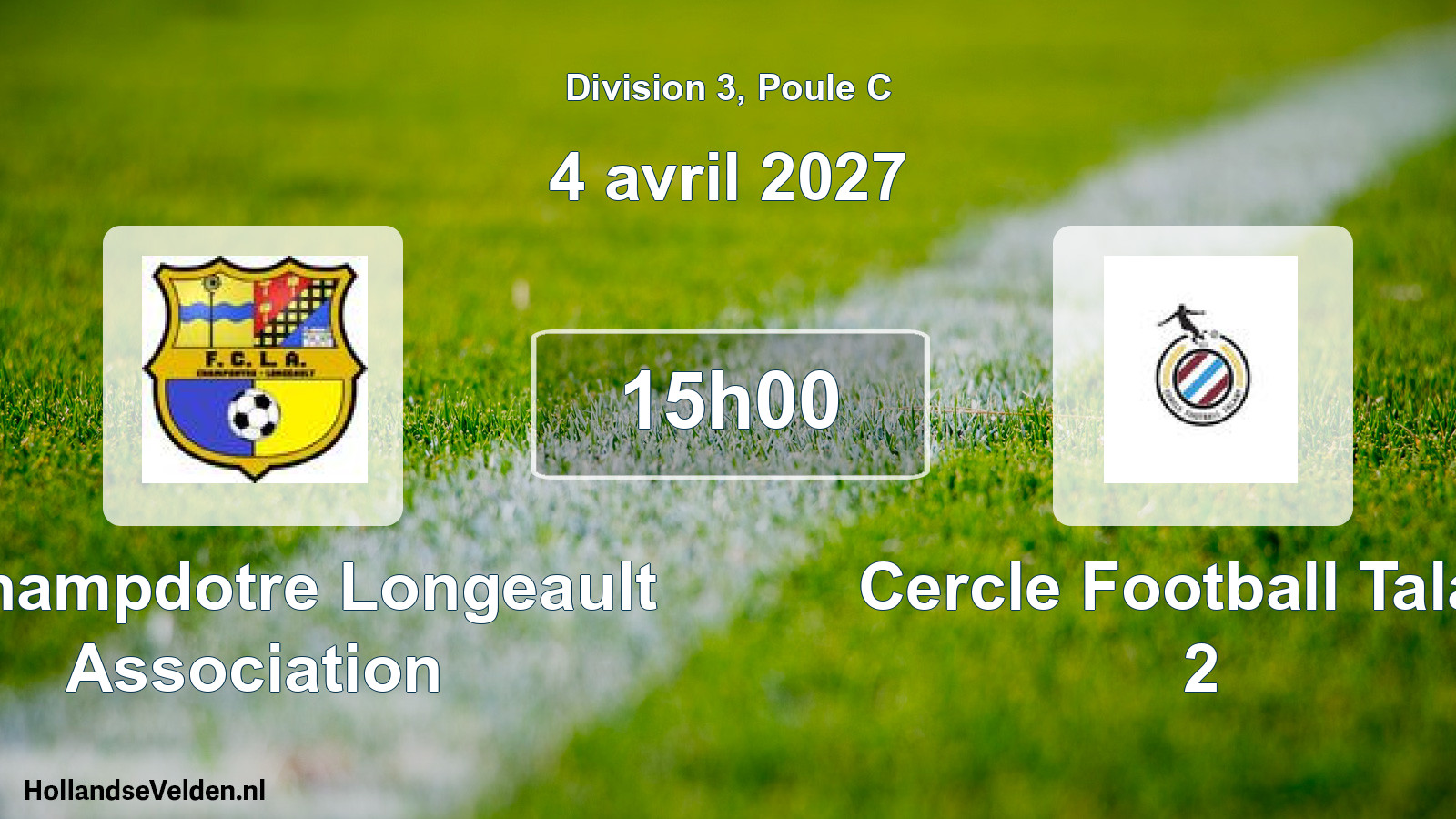 Match programmé: F. Champdotre Longeault Association - Cercle Football Talant 2 (4 avril 2027)