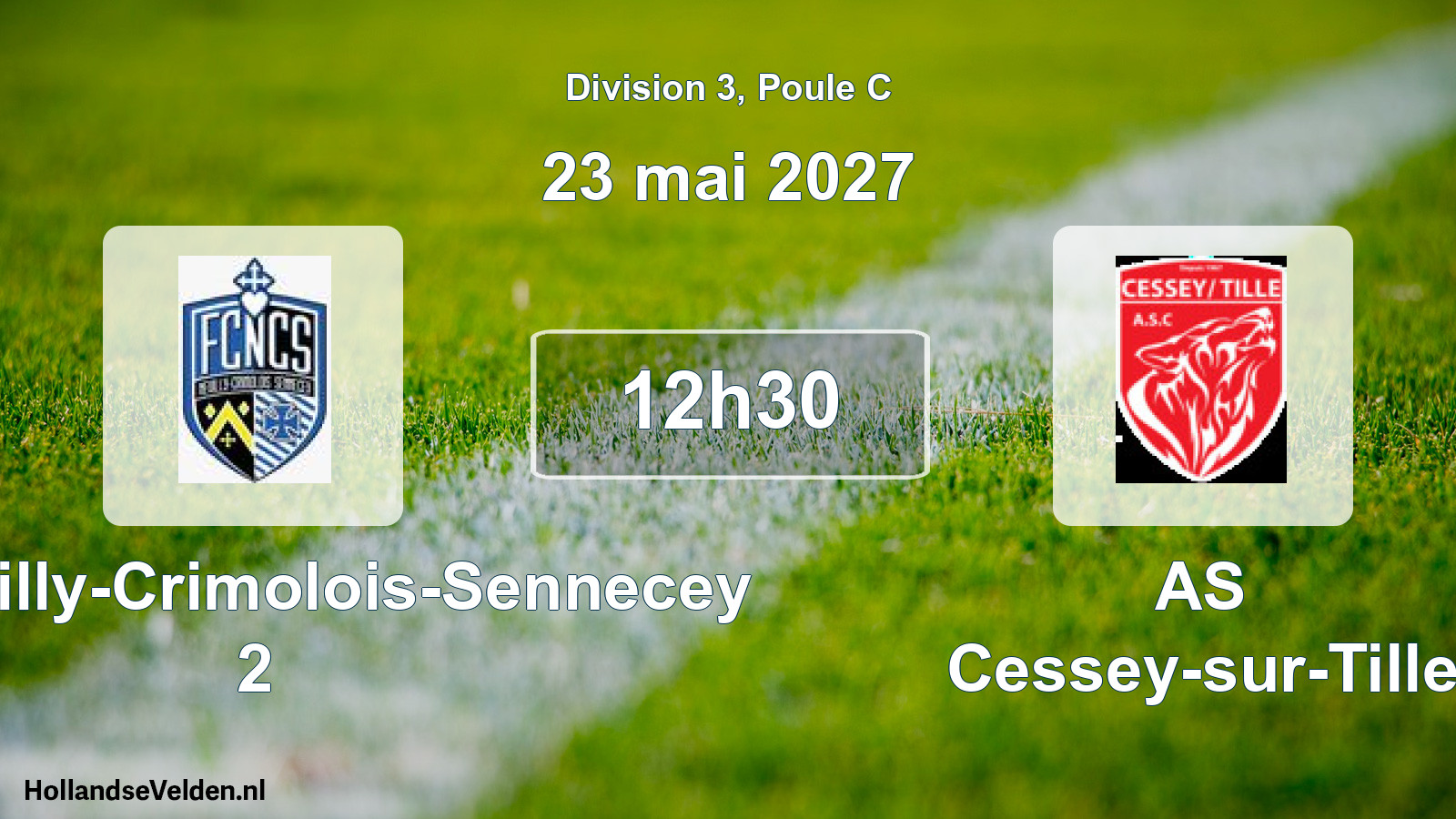 Match programmé: FC Neuilly-Crimolois-Sennecey 2 - AS Cessey-sur-Tille (23 mai 2027)